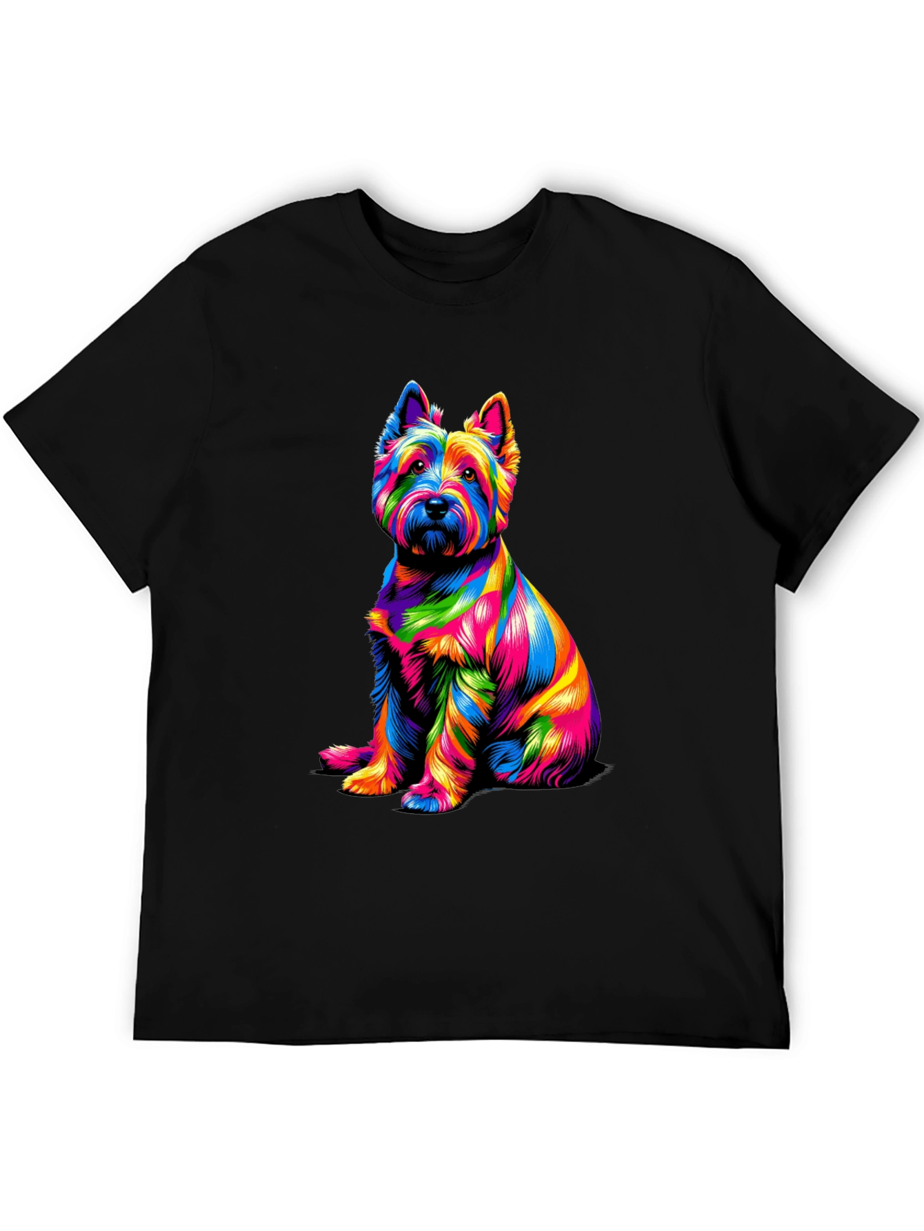 Rainbow Dog Graphic T-Shirt