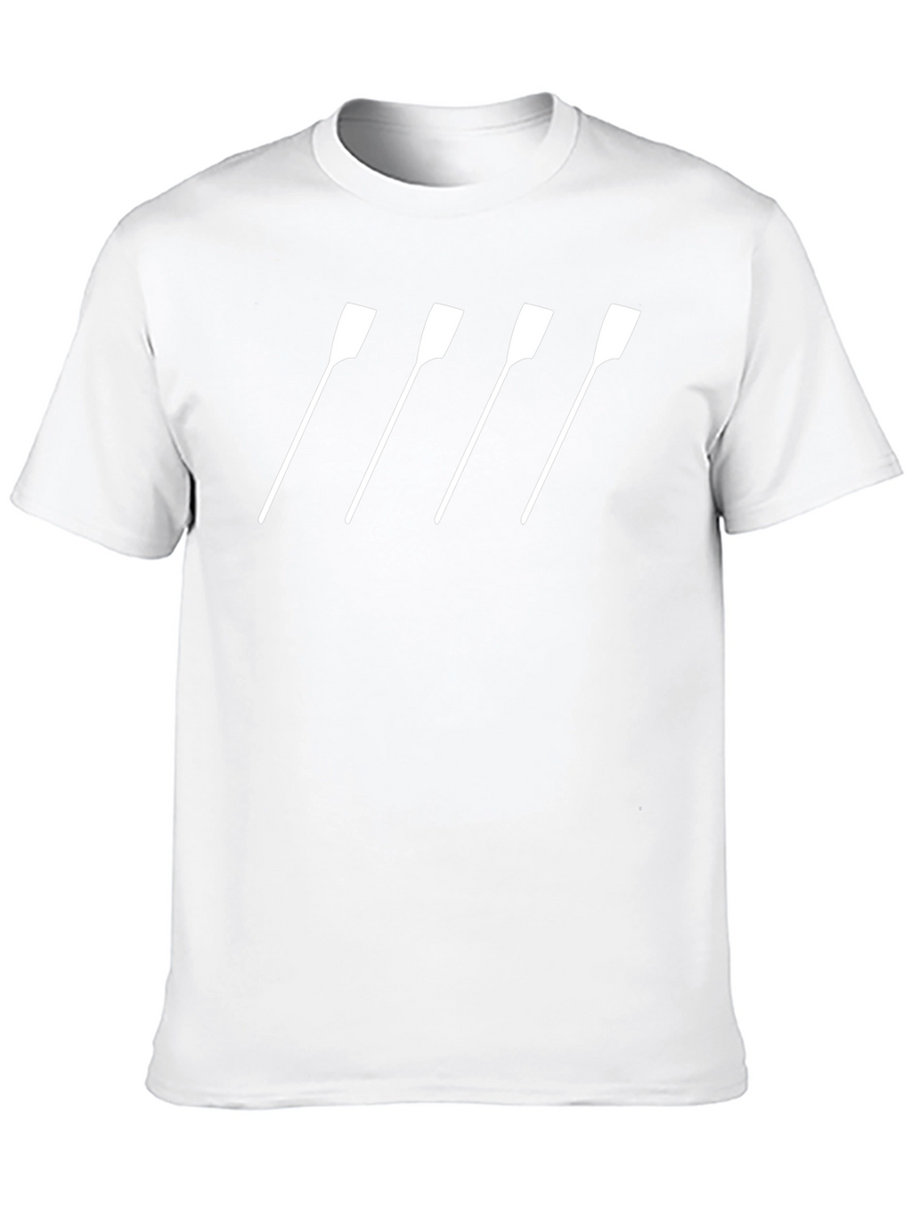 Rowing Oars Graphic Tee - Black Cotton T-Shirt