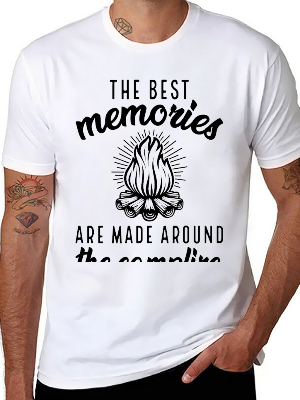 Campfire Memories T-Shirt - Black