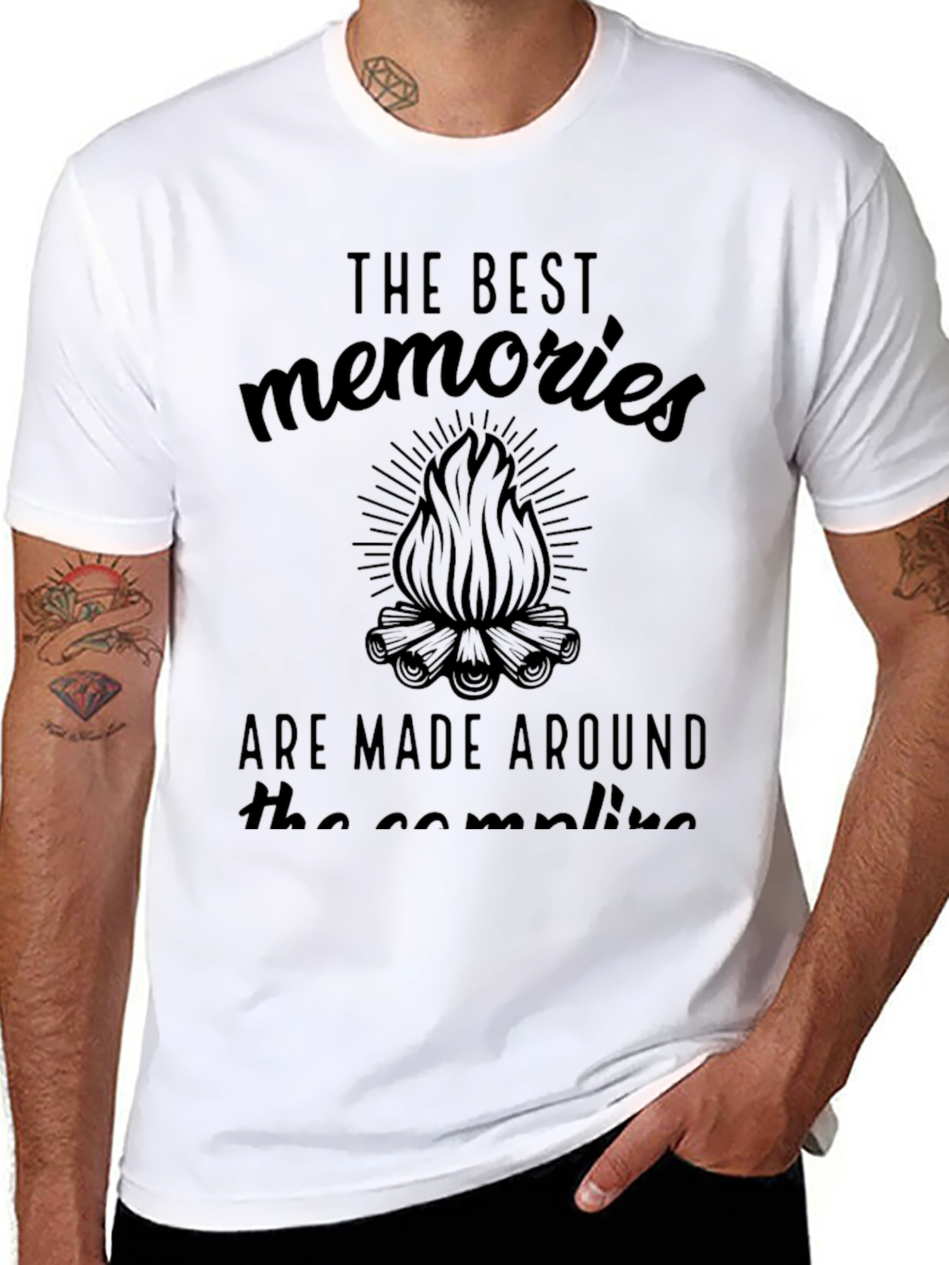 Campfire Memories T-Shirt - Black