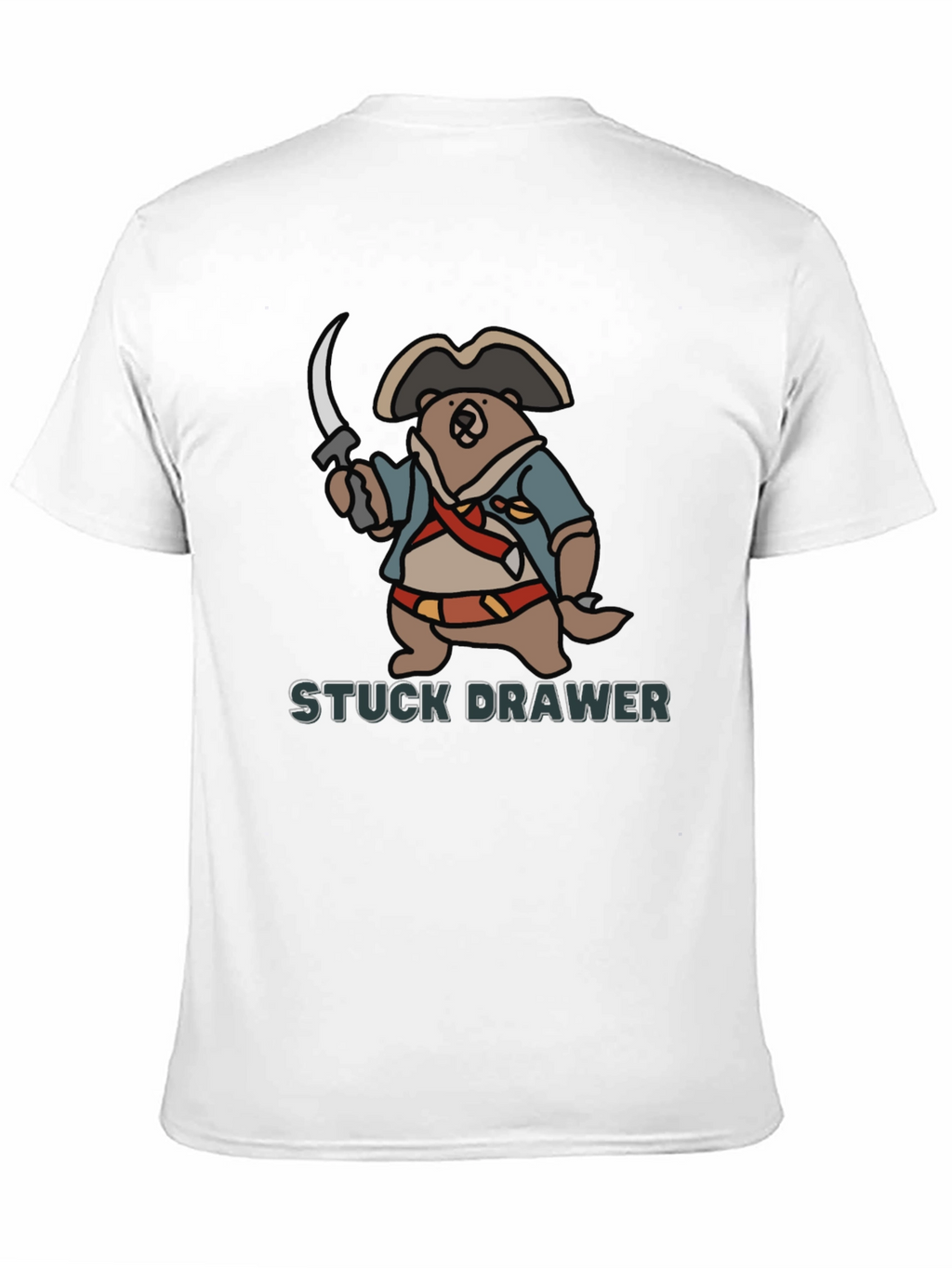 Pirate Bear Stuck Drawer T-Shirt