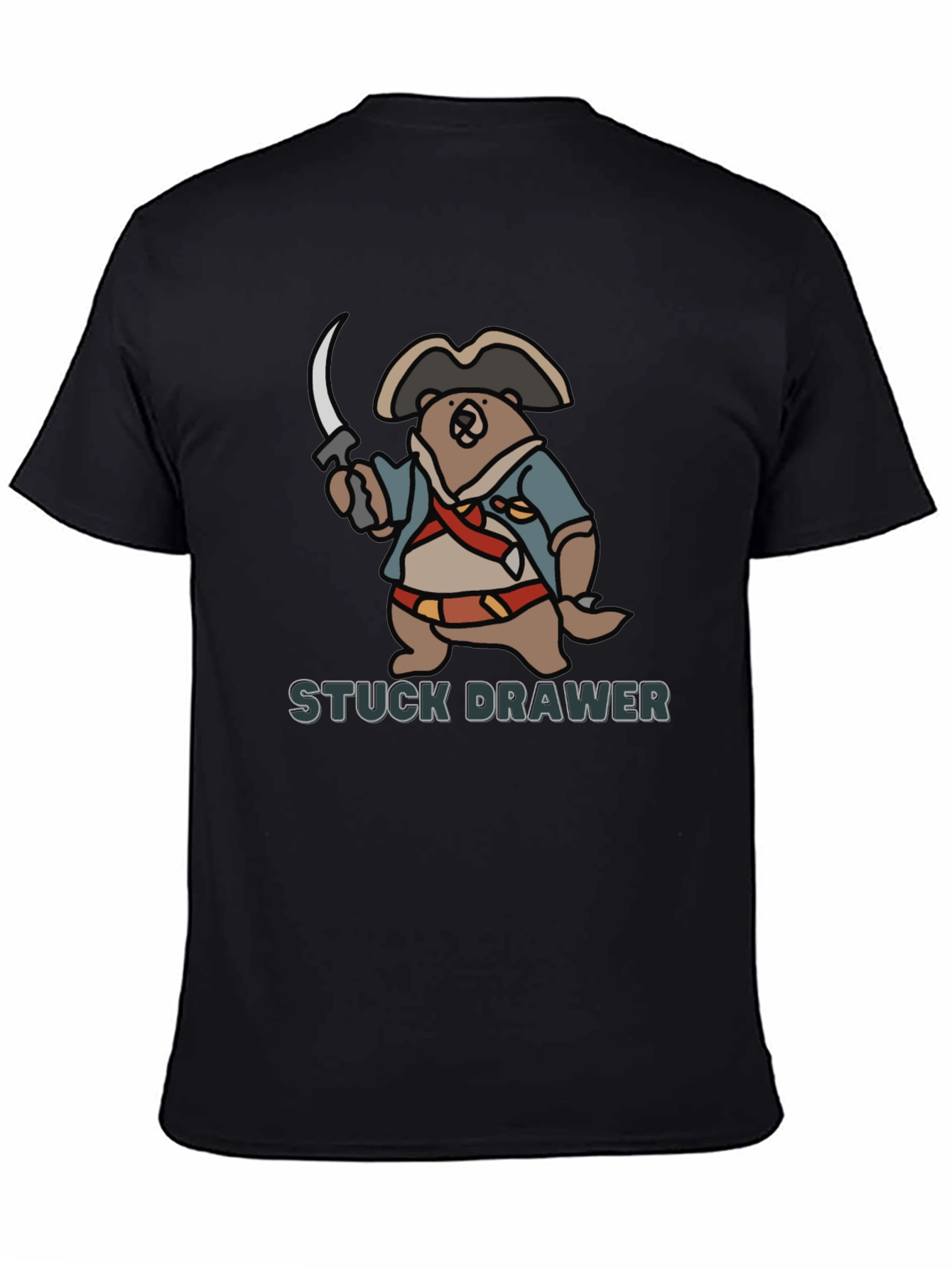 Pirate Bear Stuck Drawer T-Shirt