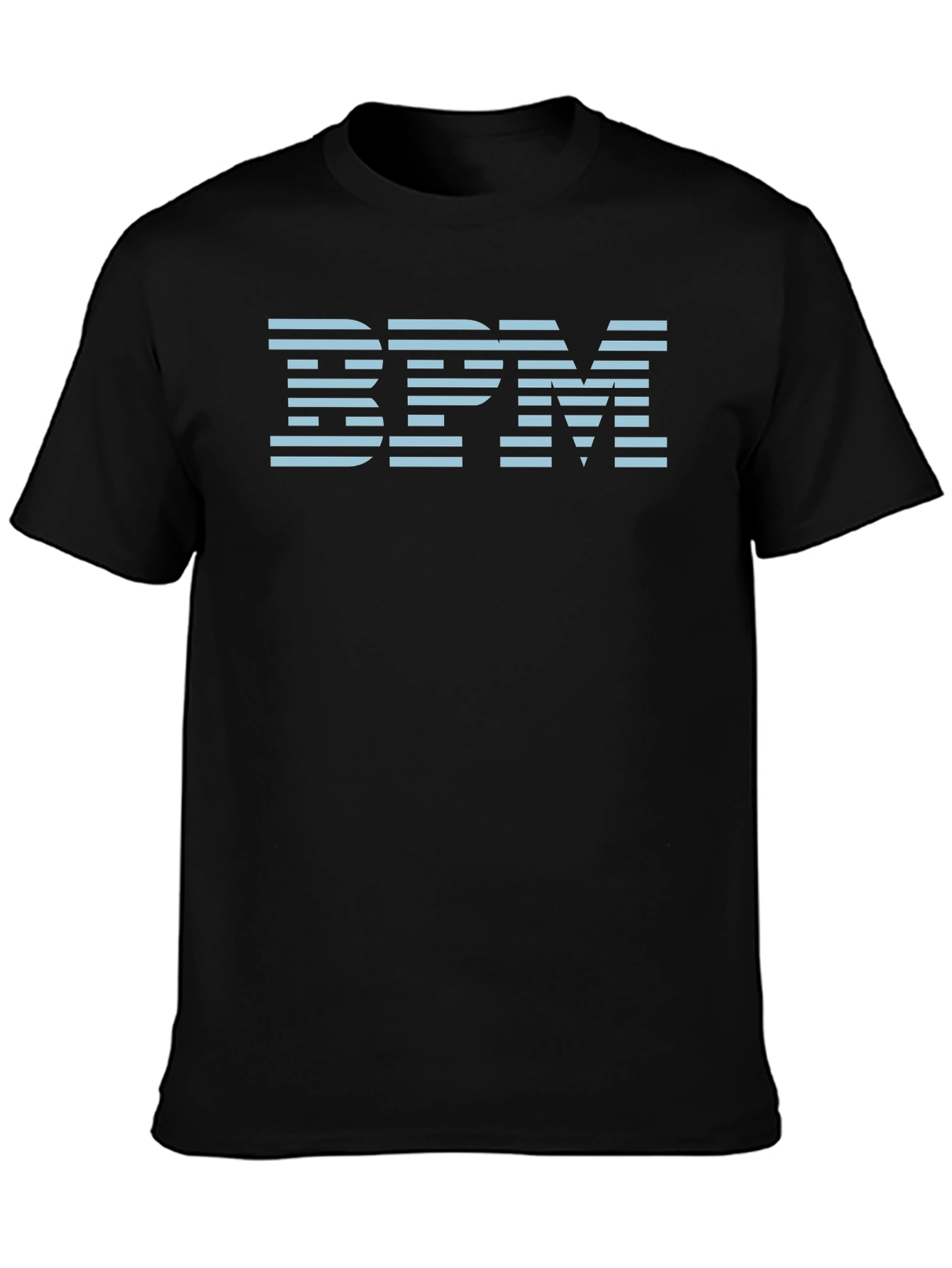BPM Striped Graphic Tee - Cool Black T-Shirt