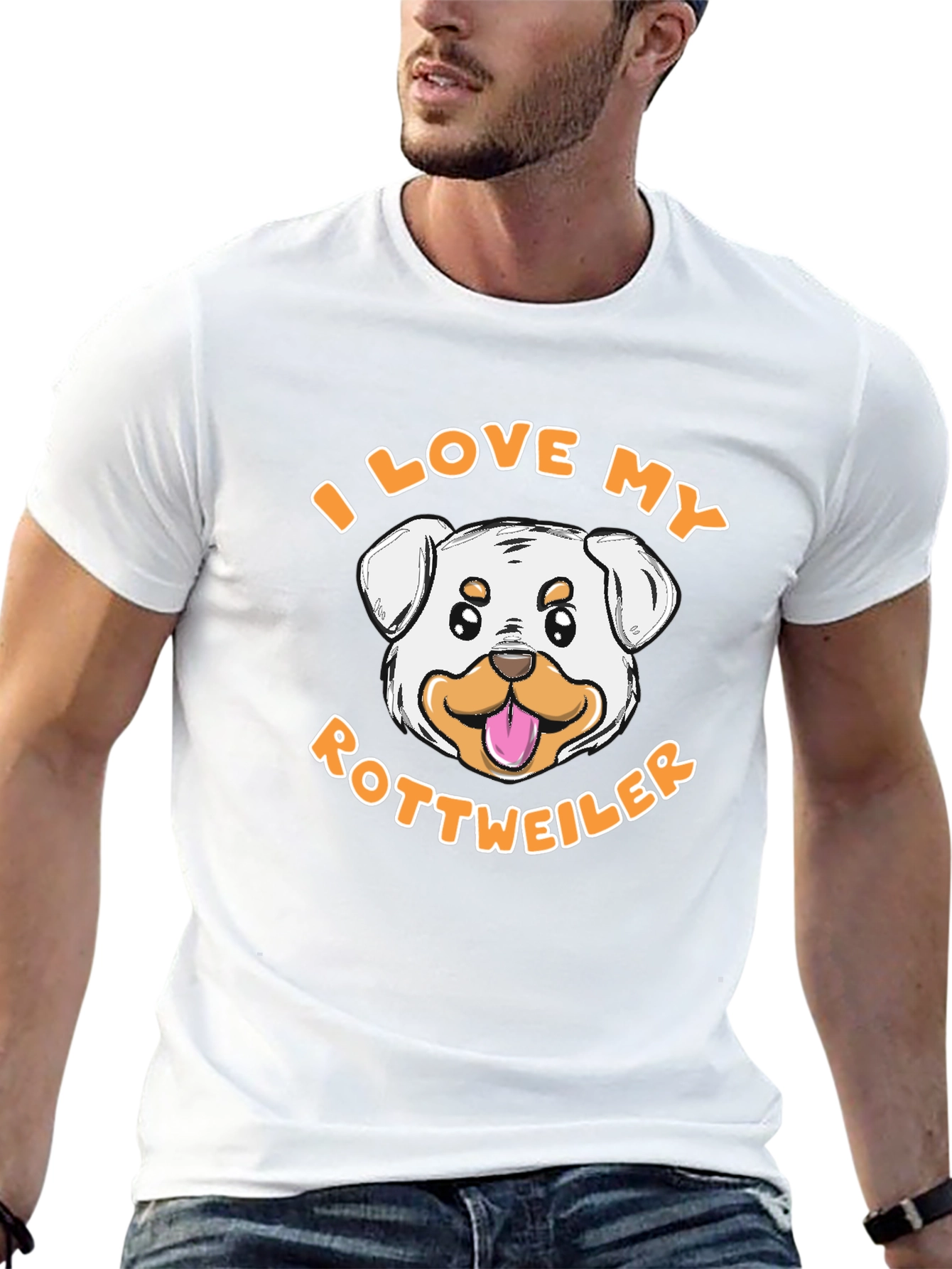 I Love My Rottweiler T-Shirt - Dog Lover Tee