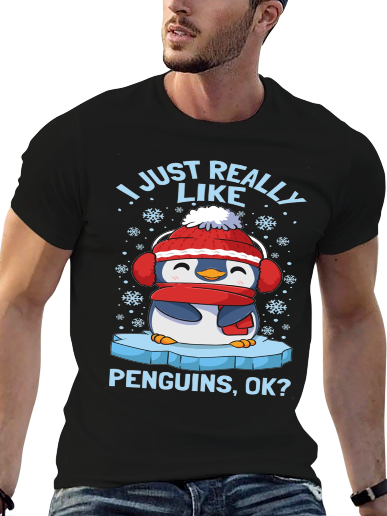 Penguin Lover T-Shirt - Winter Holiday Tee