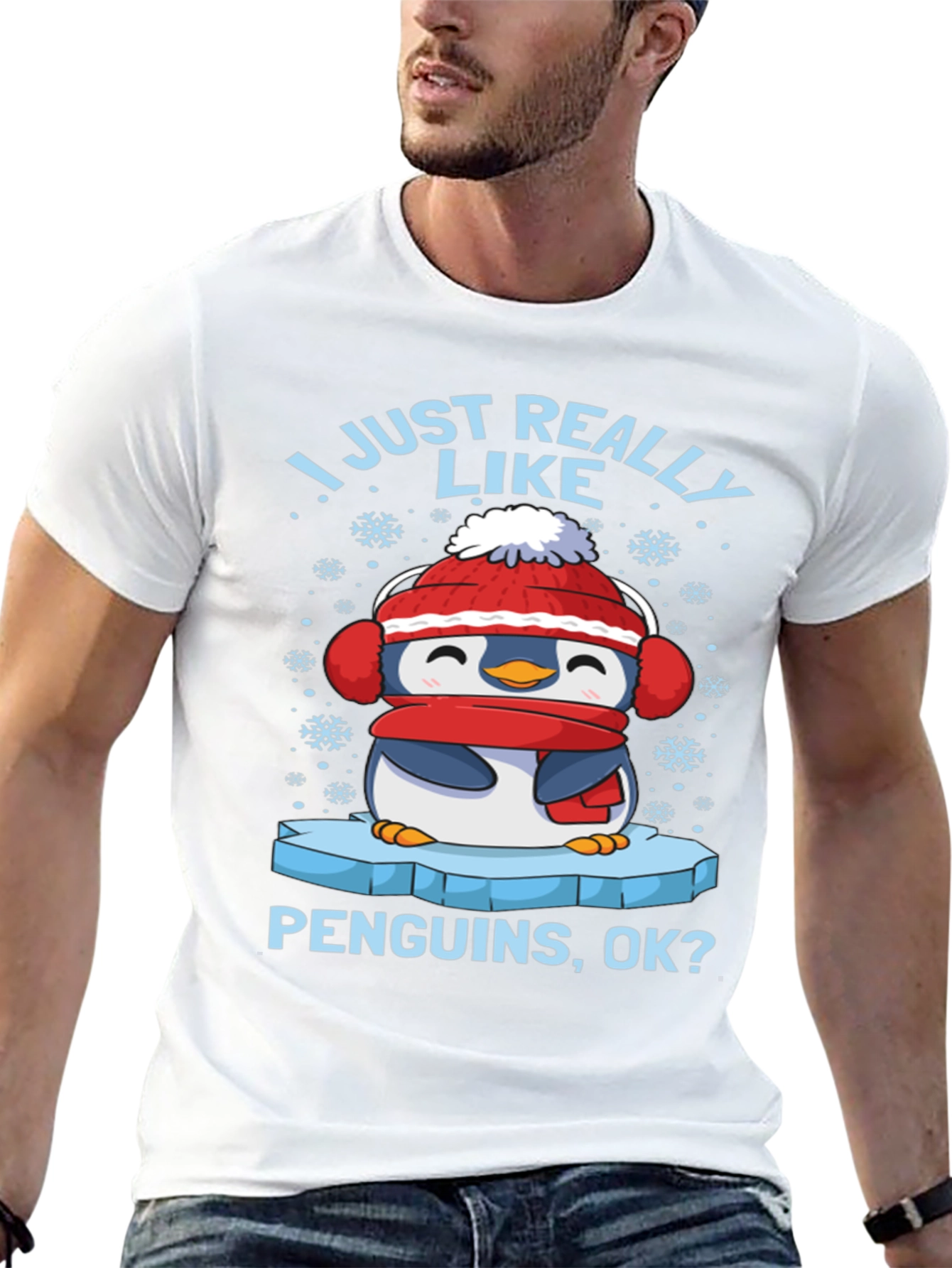 Penguin Lover T-Shirt - Winter Holiday Tee