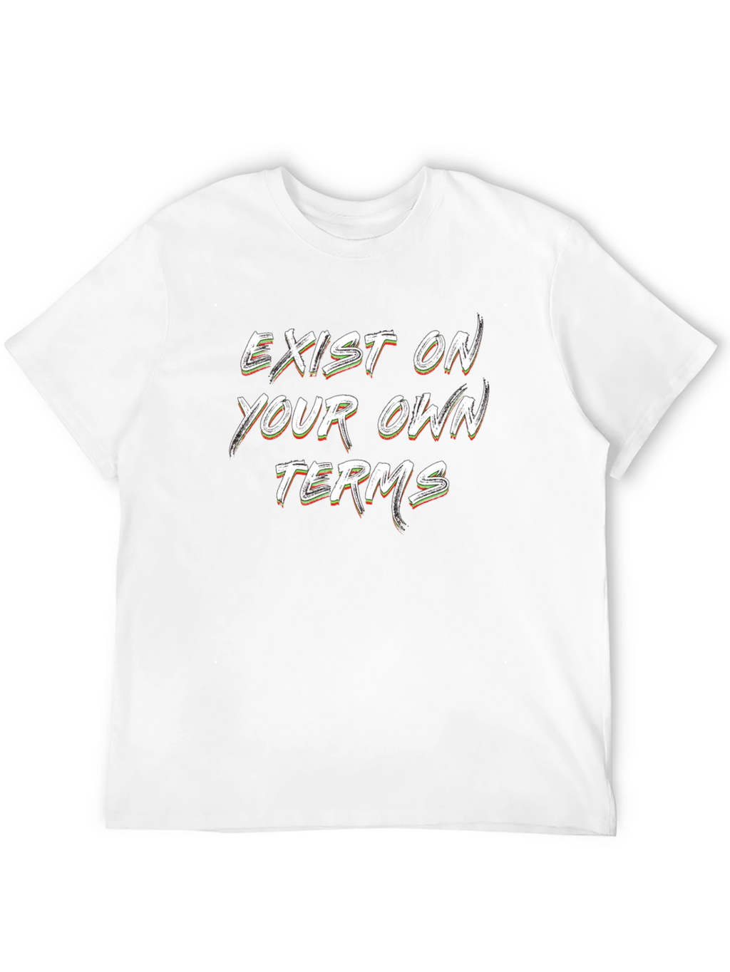 Exist On Your Own Terms Black Graphic T-Shirt