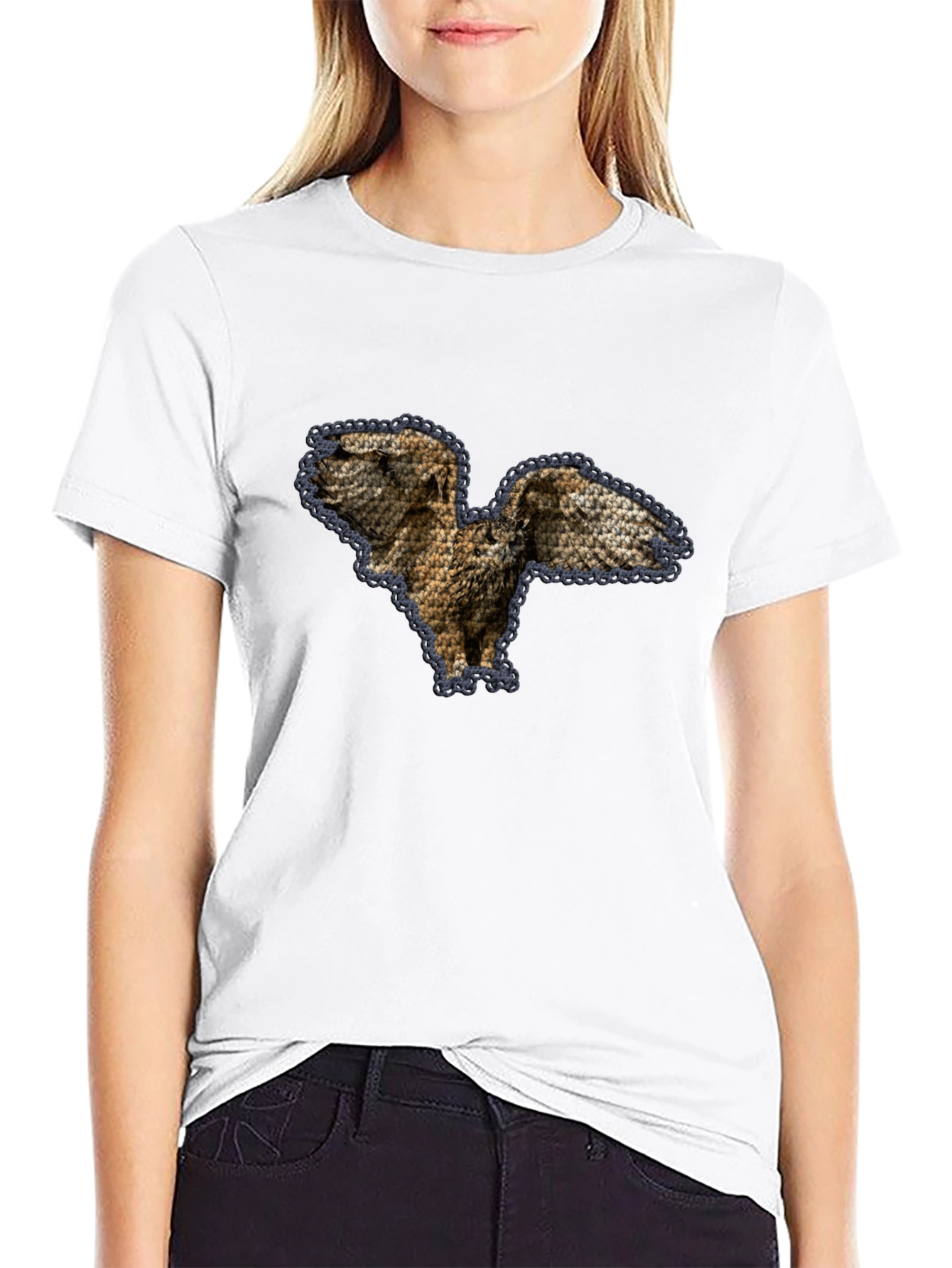 Owl Graphic Print T-Shirt