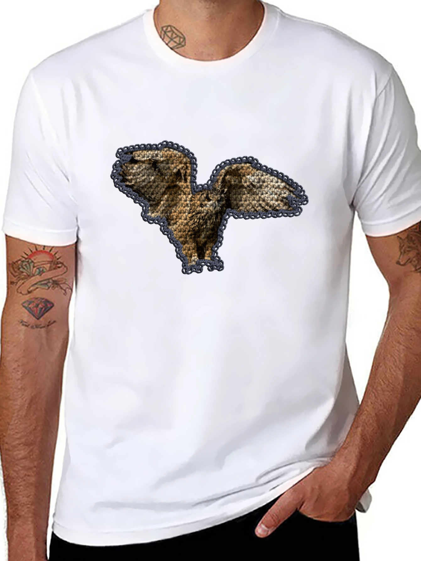 Owl Graphic Print T-Shirt
