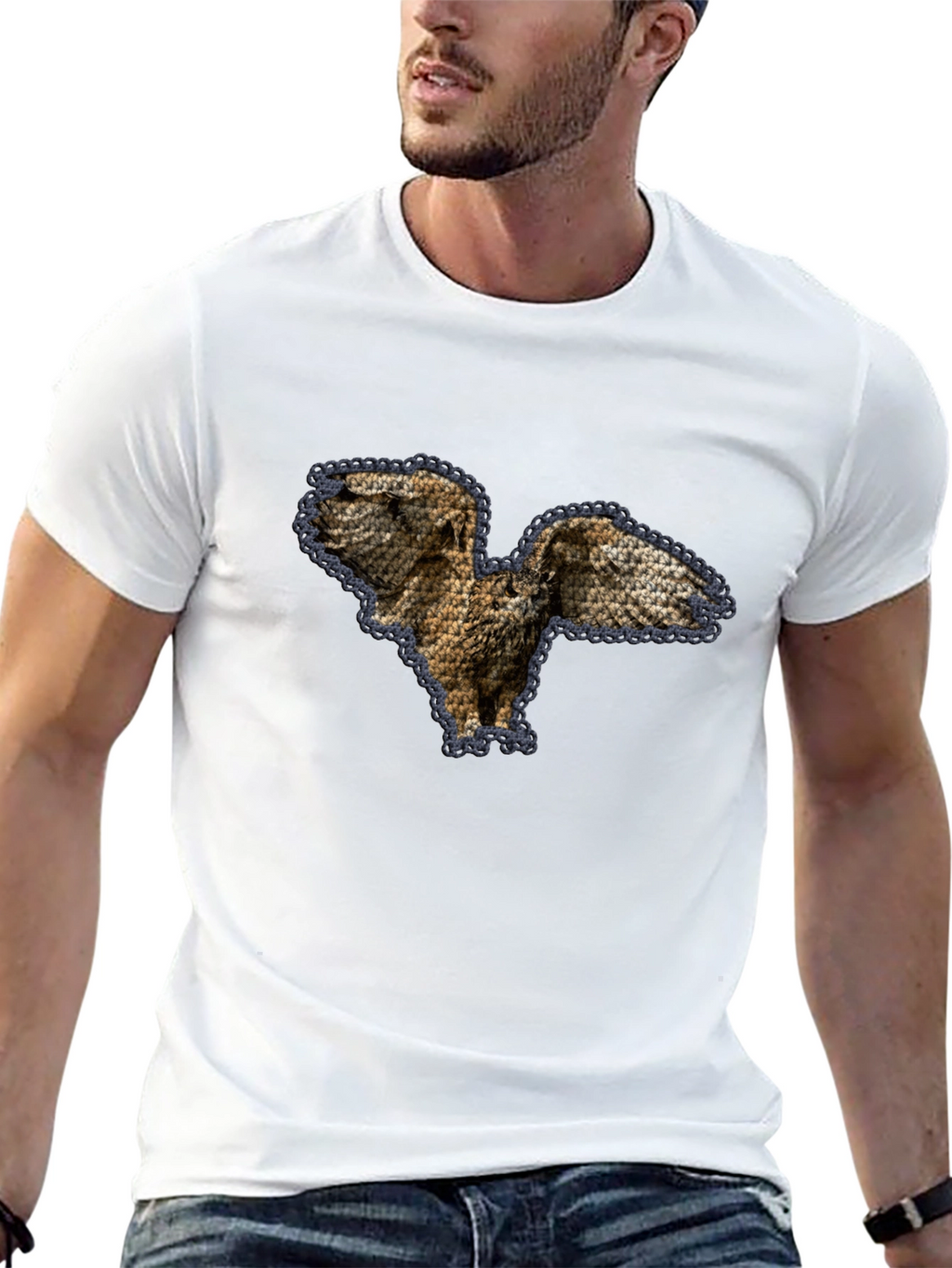 Owl Graphic Print T-Shirt