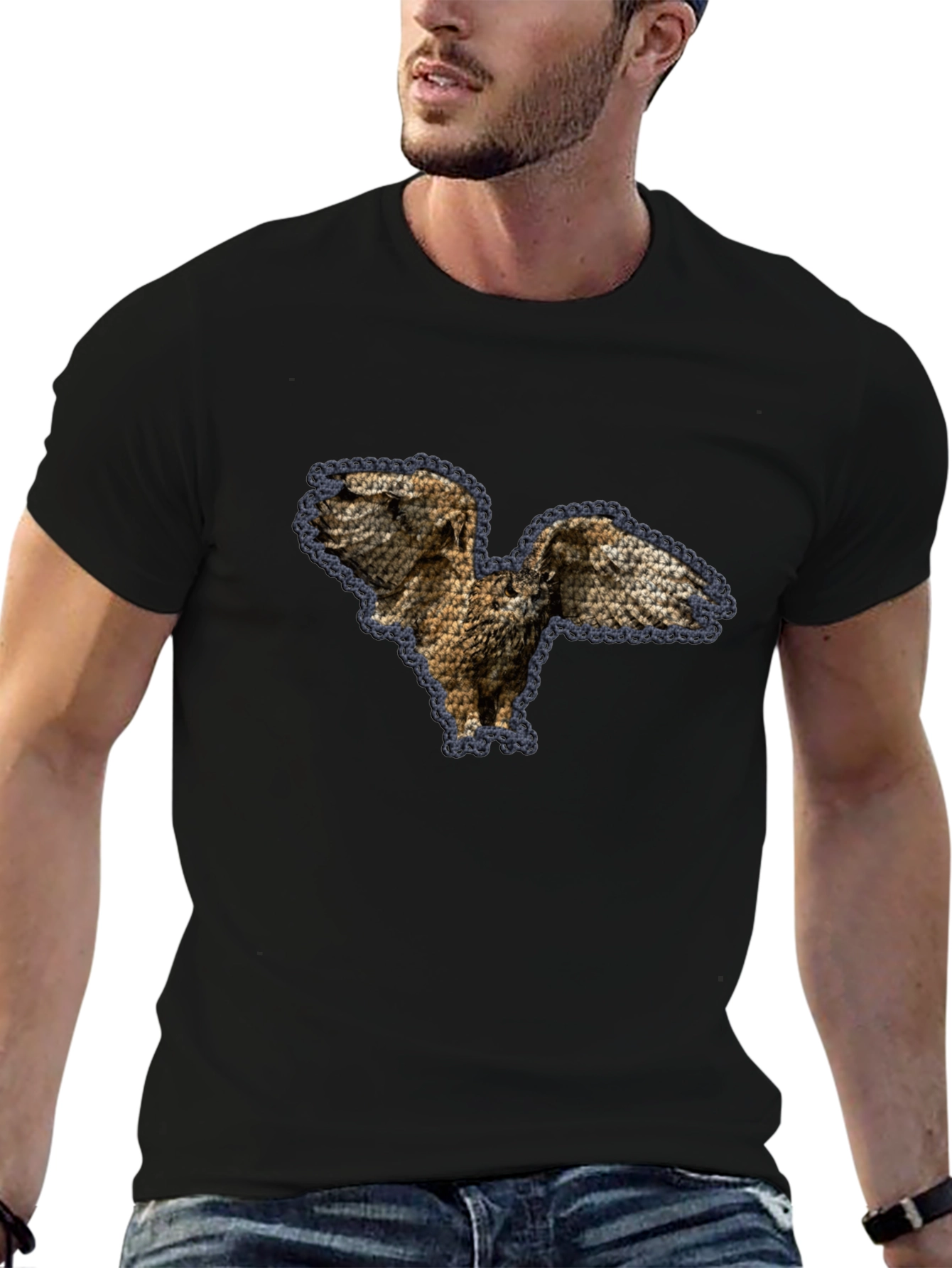 Owl Graphic Print T-Shirt