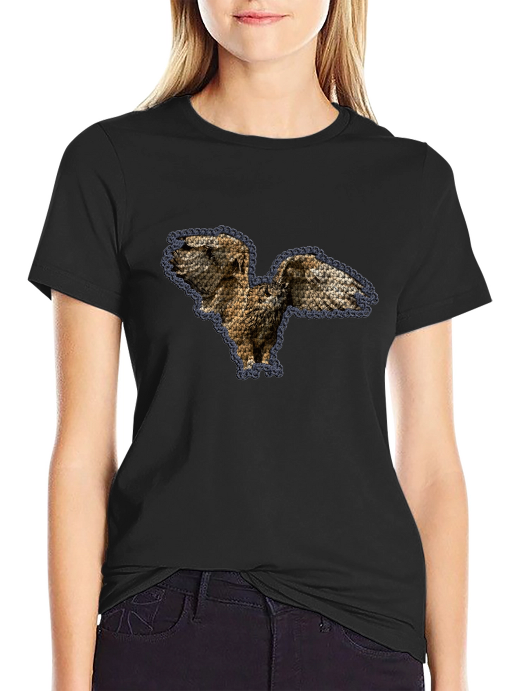 Owl Graphic Print T-Shirt