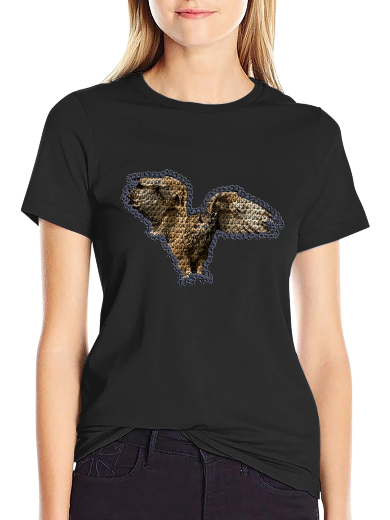Owl Graphic Print T-Shirt