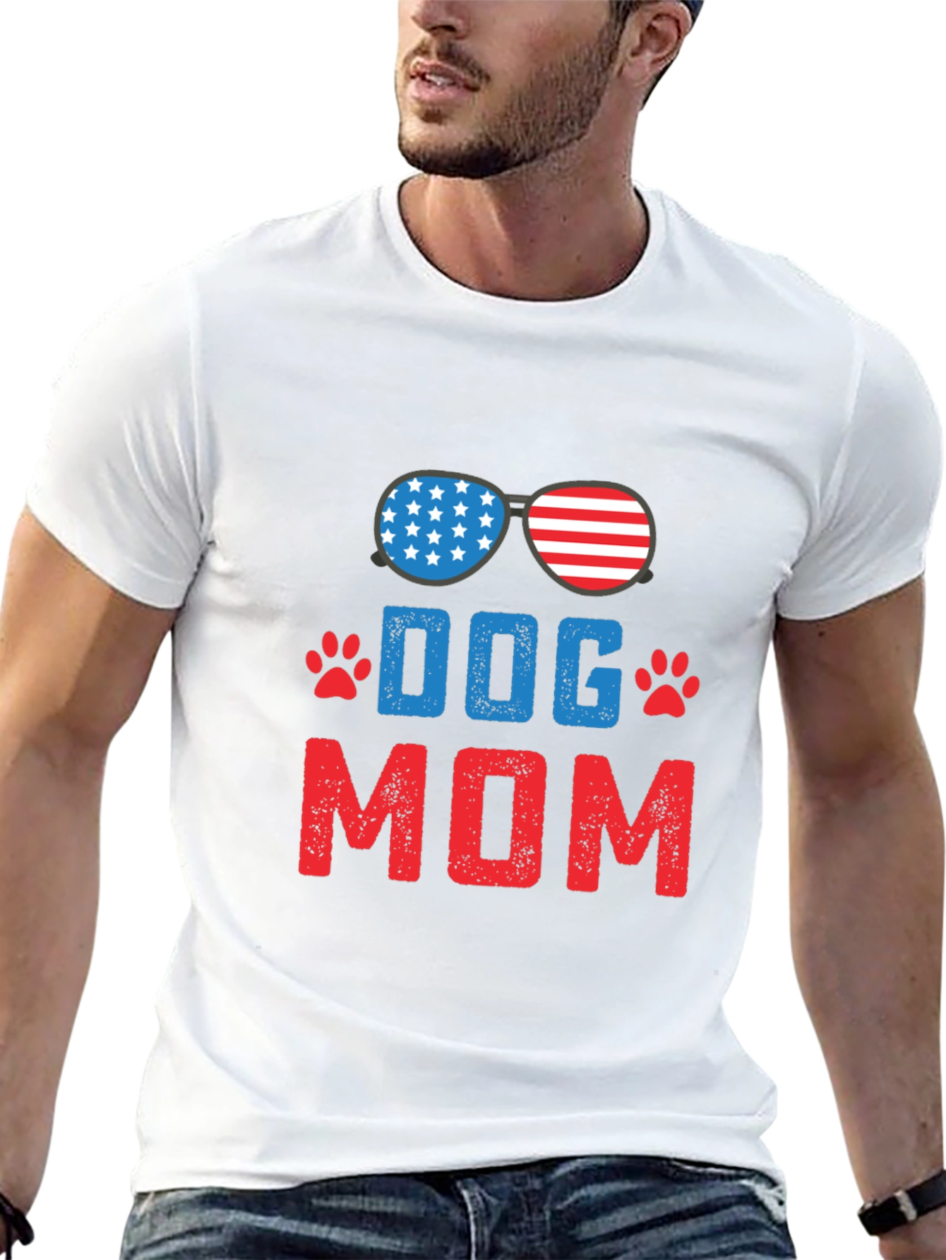 Dog Mom Patriotic T-Shirt