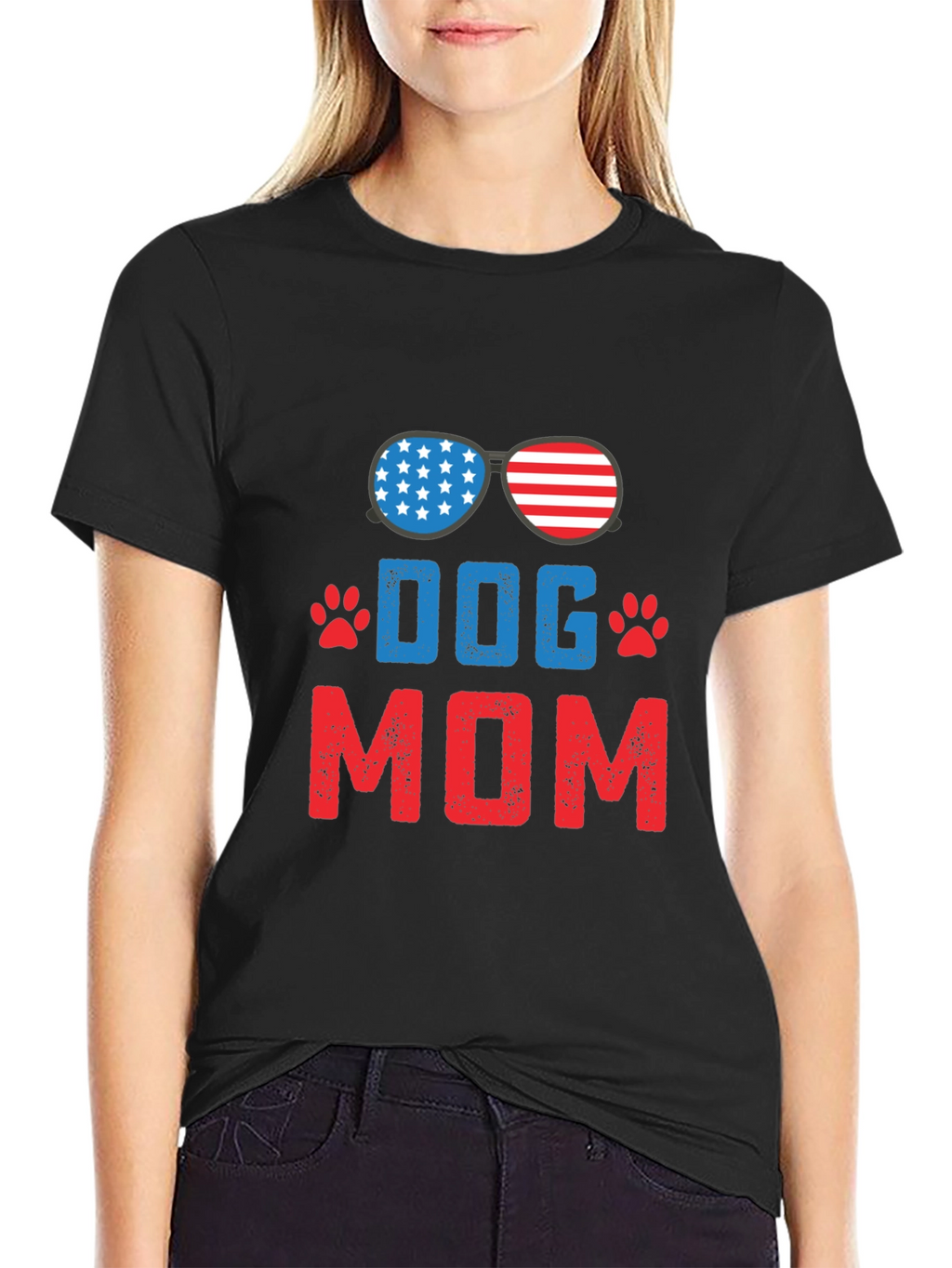 Dog Mom Patriotic T-Shirt