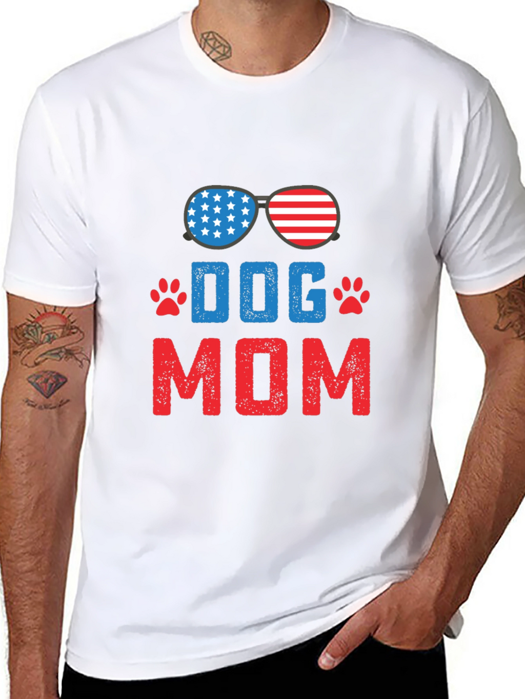 Dog Mom Patriotic T-Shirt