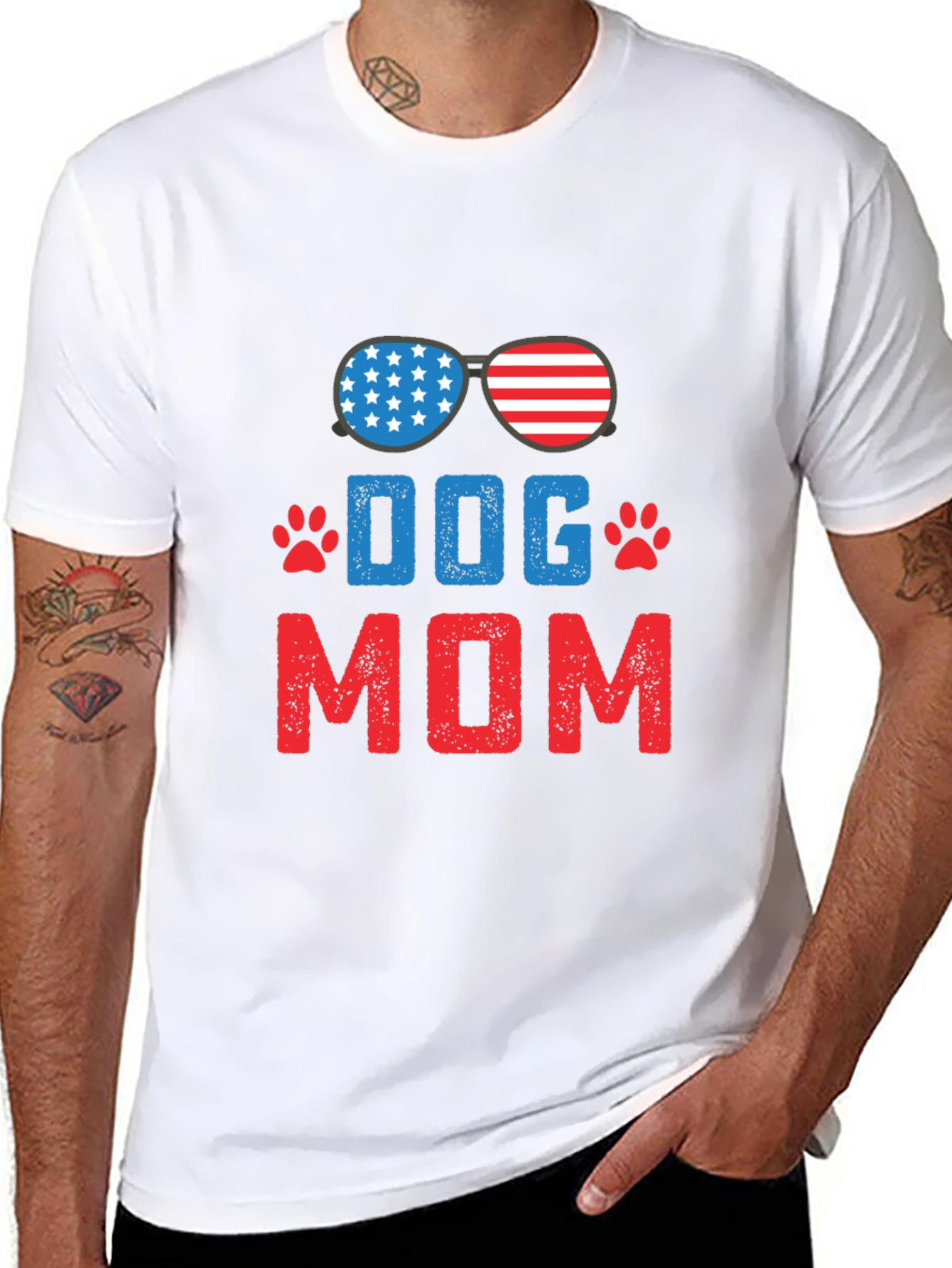 Dog Mom Patriotic T-Shirt