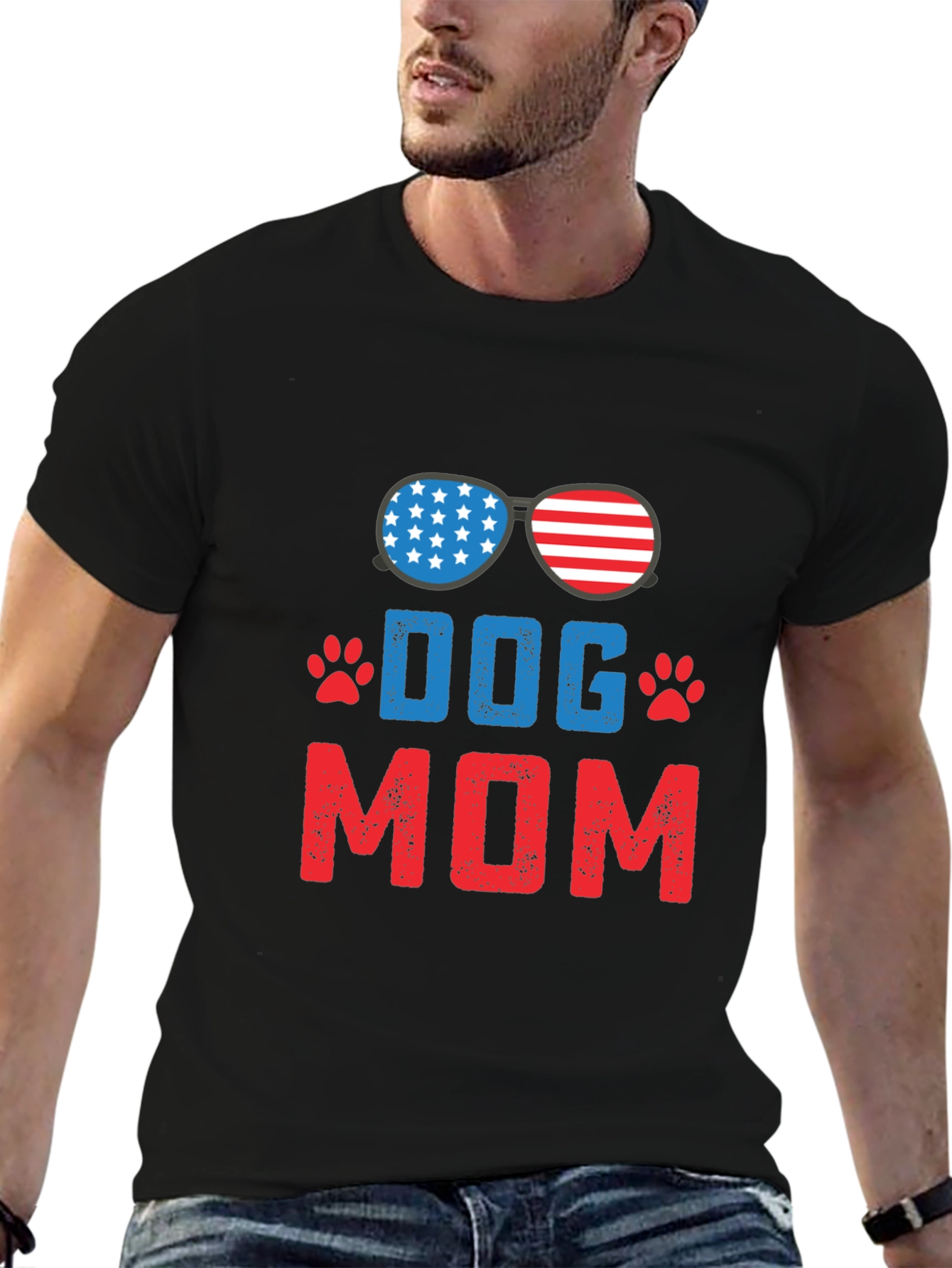 Dog Mom Patriotic T-Shirt