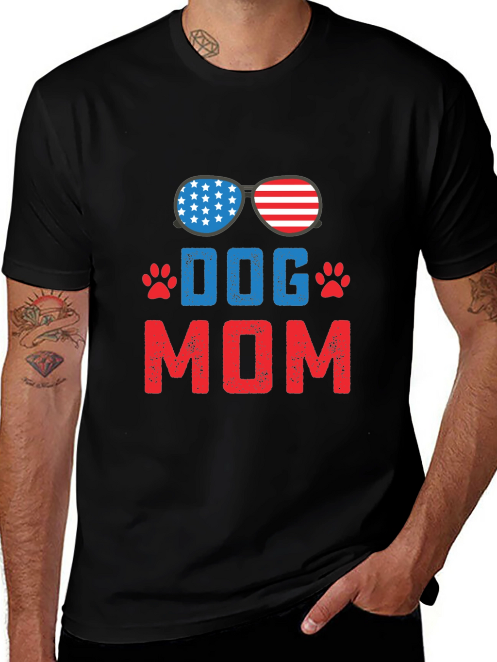 Dog Mom Patriotic T-Shirt
