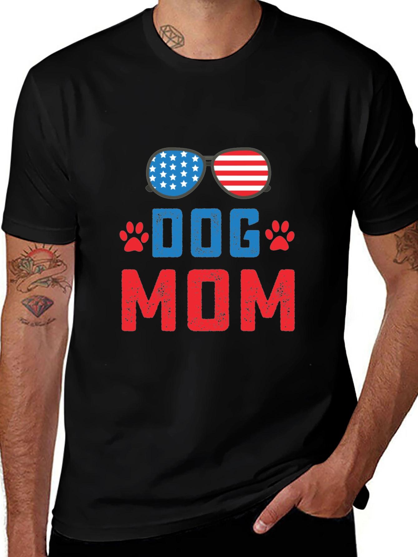 Dog Mom Patriotic T-Shirt