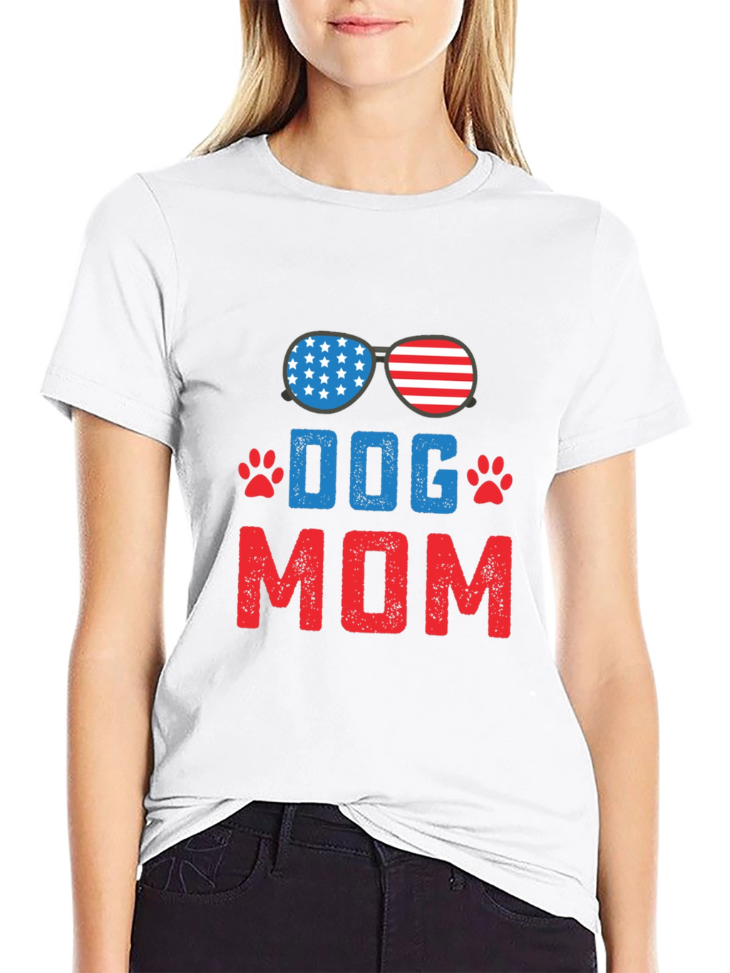 Dog Mom Patriotic T-Shirt