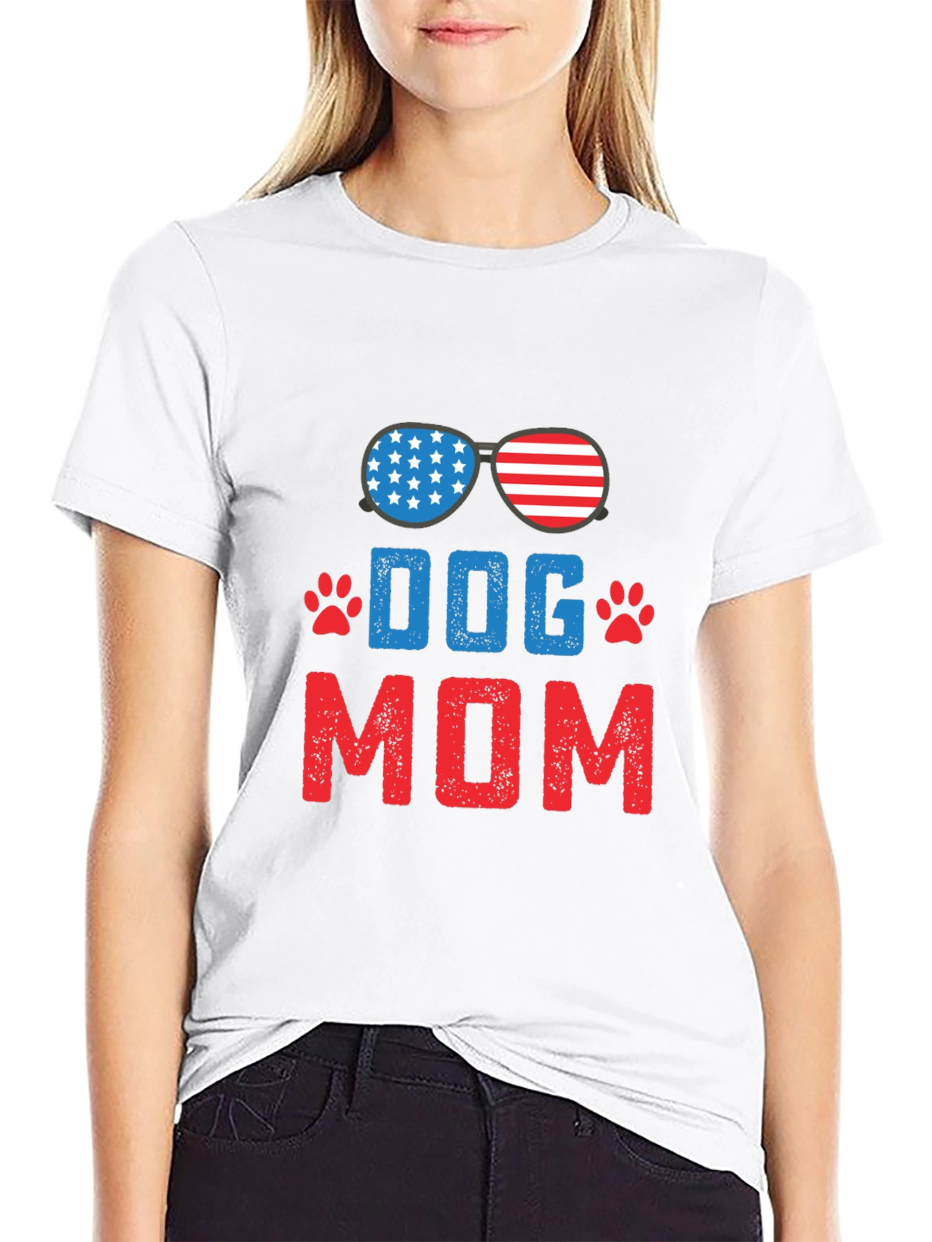 Dog Mom Patriotic T-Shirt