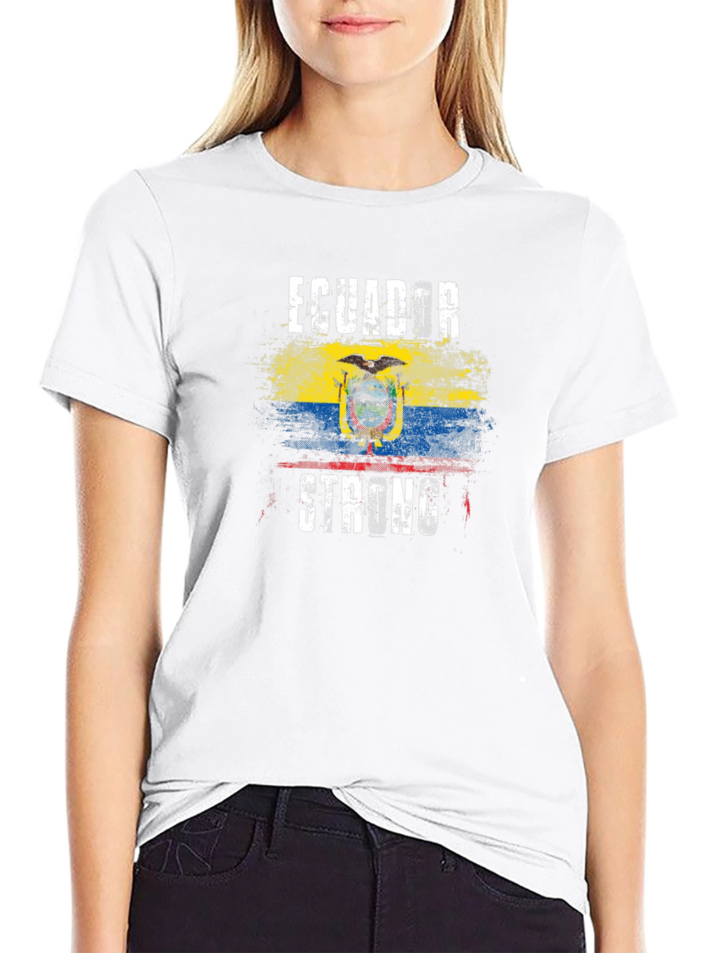 Ecuador Strong Flag Graphic T-Shirt