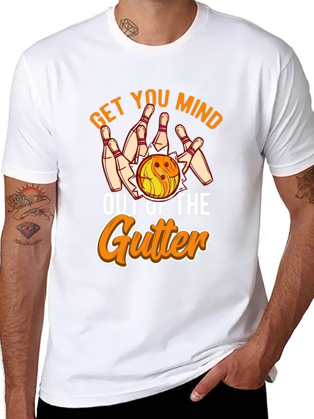 Bowling Get Your Mind Out of the Gutter T-Shirt
