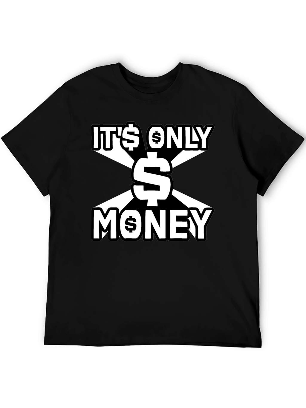 Its Only Money Graphic Tee - Black
