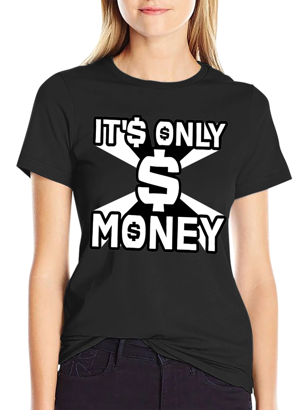 Its Only Money Graphic Tee - Black