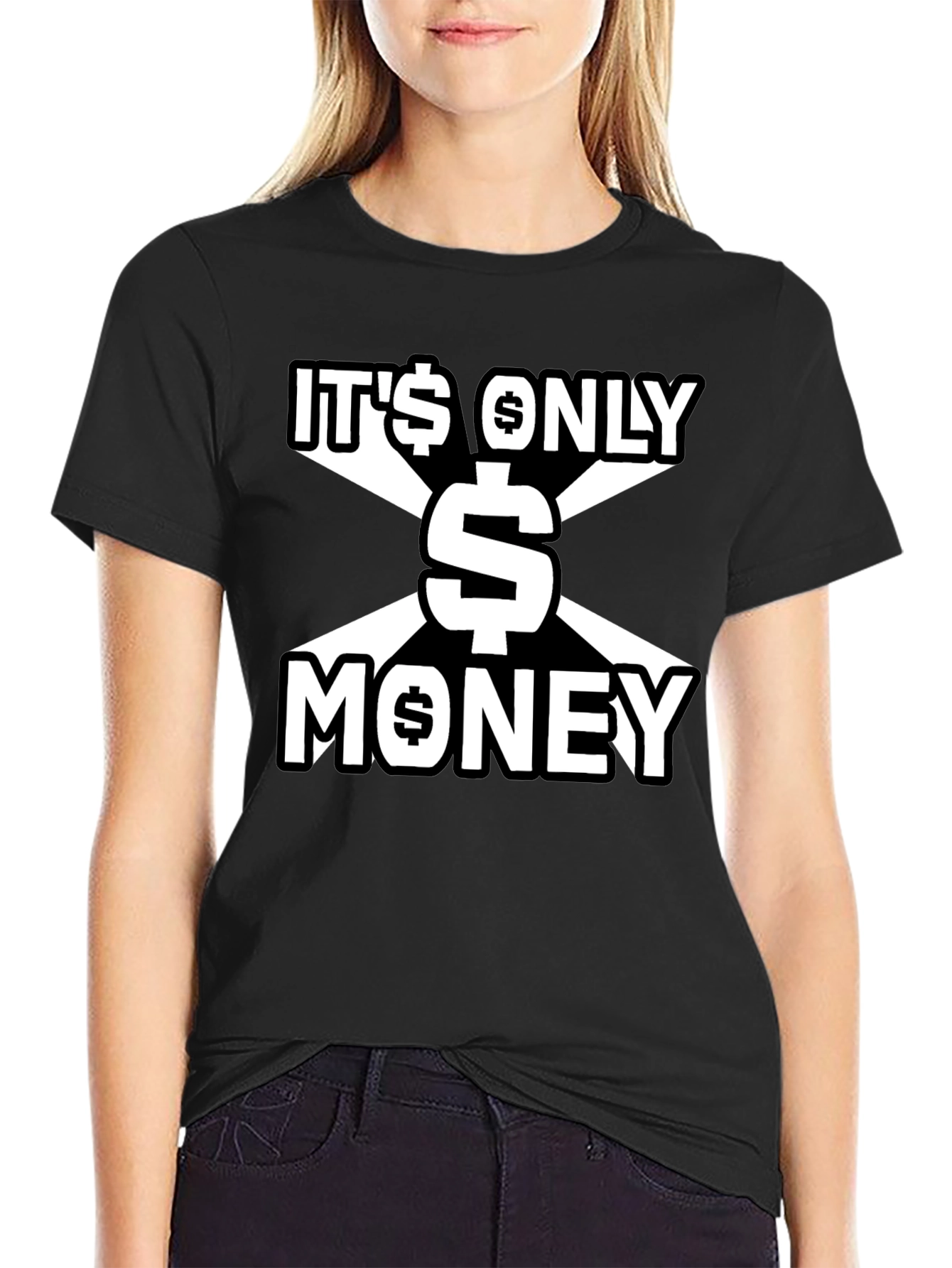 Its Only Money Graphic Tee - Black