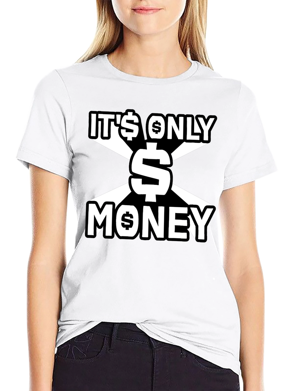 Its Only Money Graphic Tee - Black