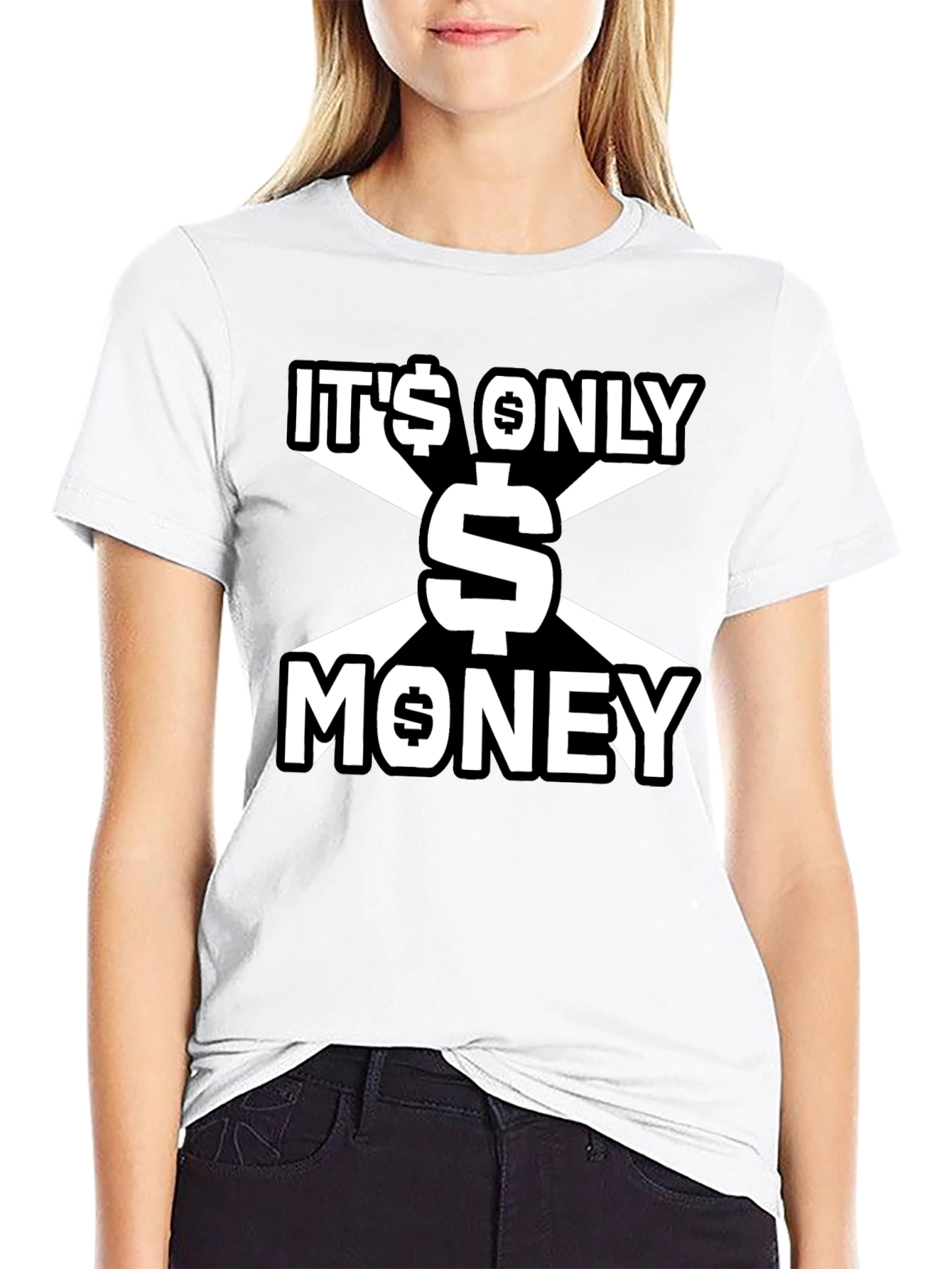 Its Only Money Graphic Tee - Black