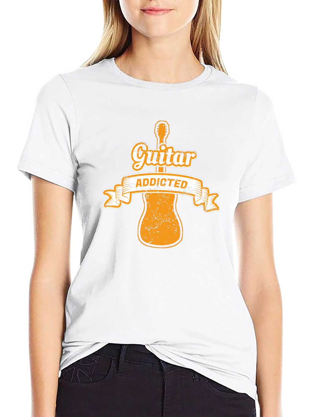 Guitar Addicted Graphic Tee - Musician T-Shirt