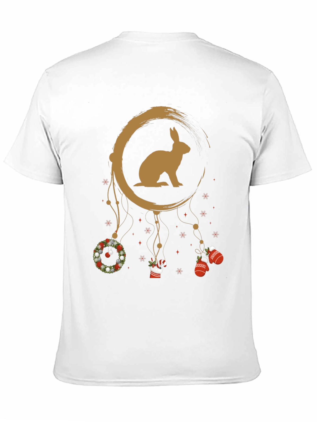 Festive Rabbit Dreamcatcher Graphic Tee