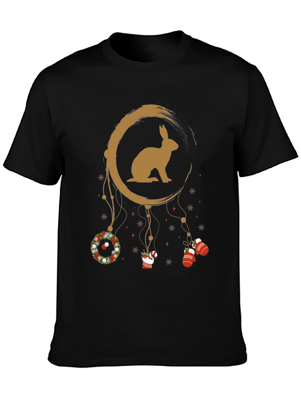 Festive Rabbit Dreamcatcher Graphic Tee