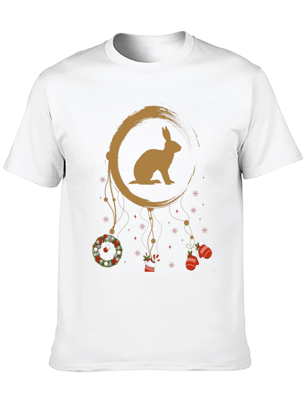 Festive Rabbit Dreamcatcher Graphic Tee