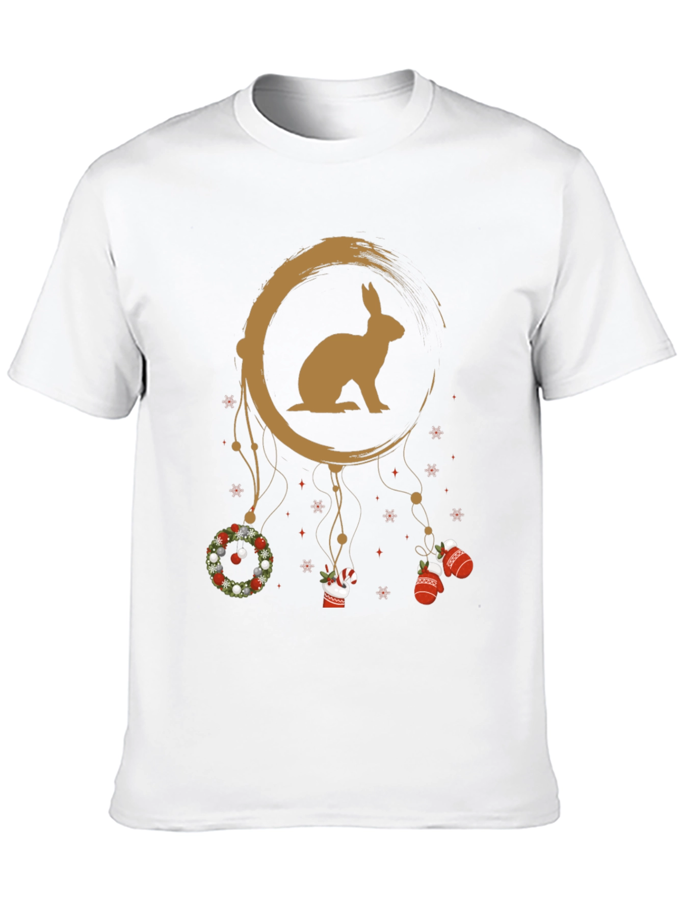 Festive Rabbit Dreamcatcher Graphic Tee