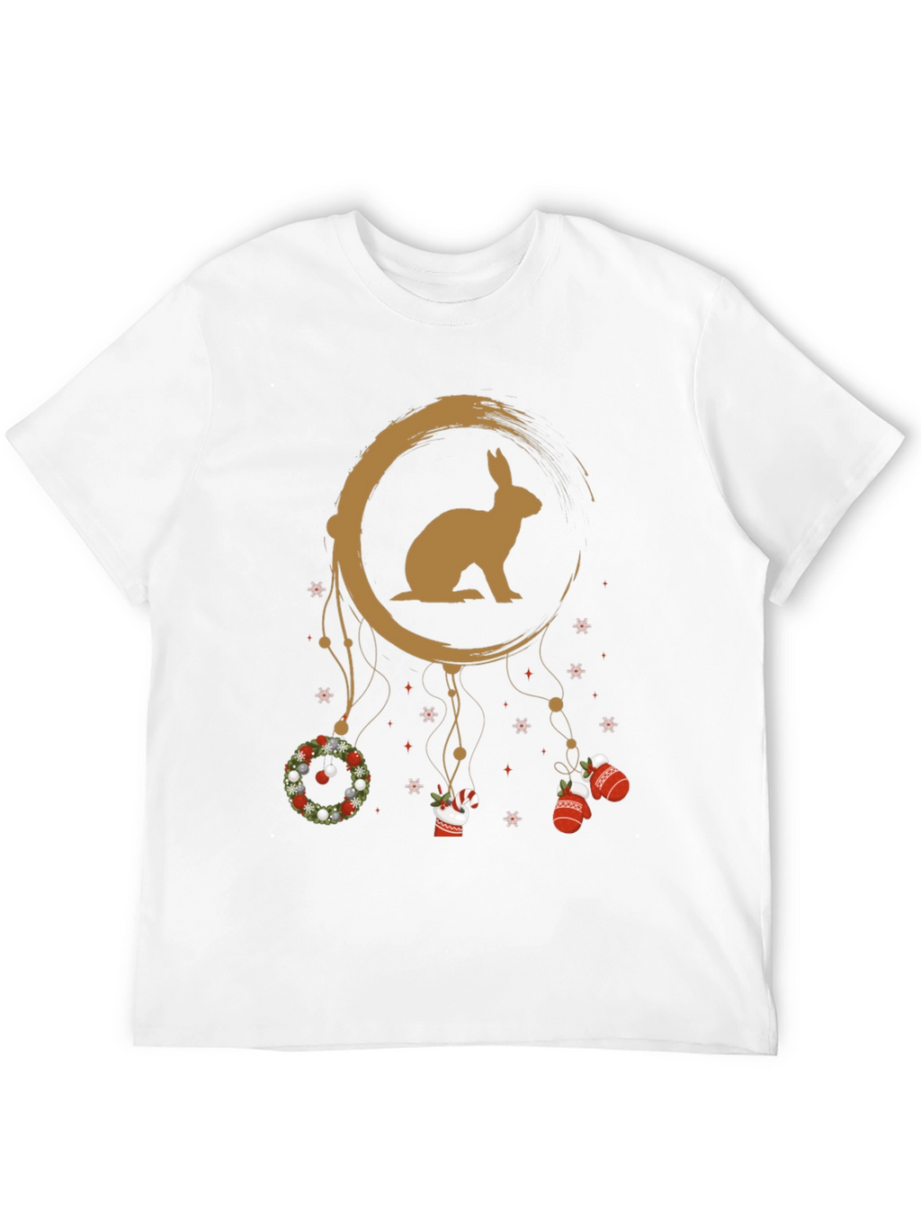 Festive Rabbit Dreamcatcher Graphic Tee