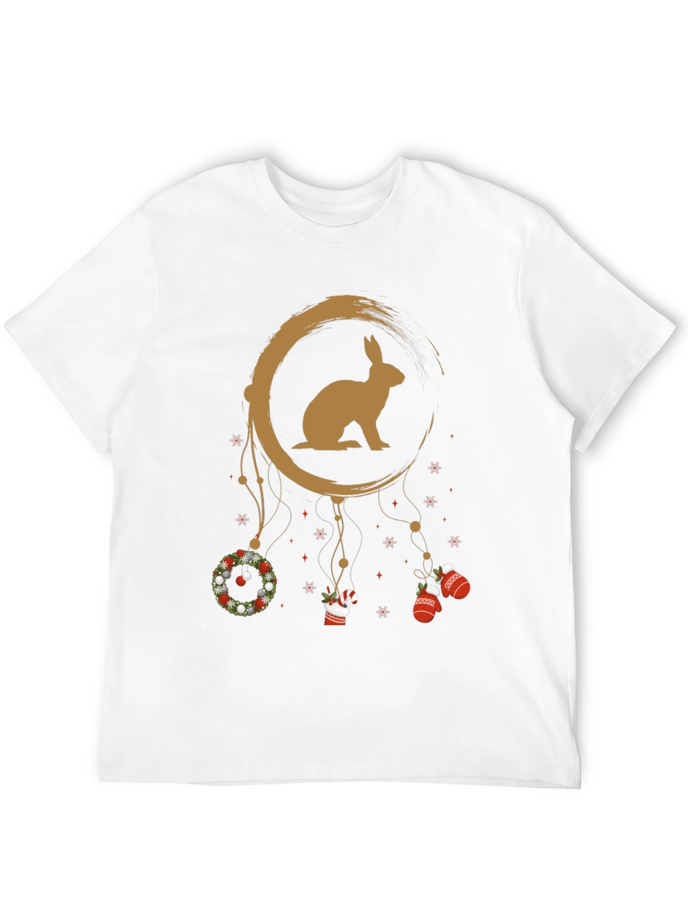 Festive Rabbit Dreamcatcher Graphic Tee