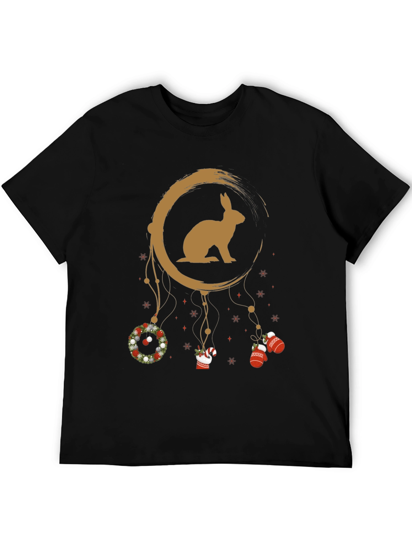 Festive Rabbit Dreamcatcher Graphic Tee