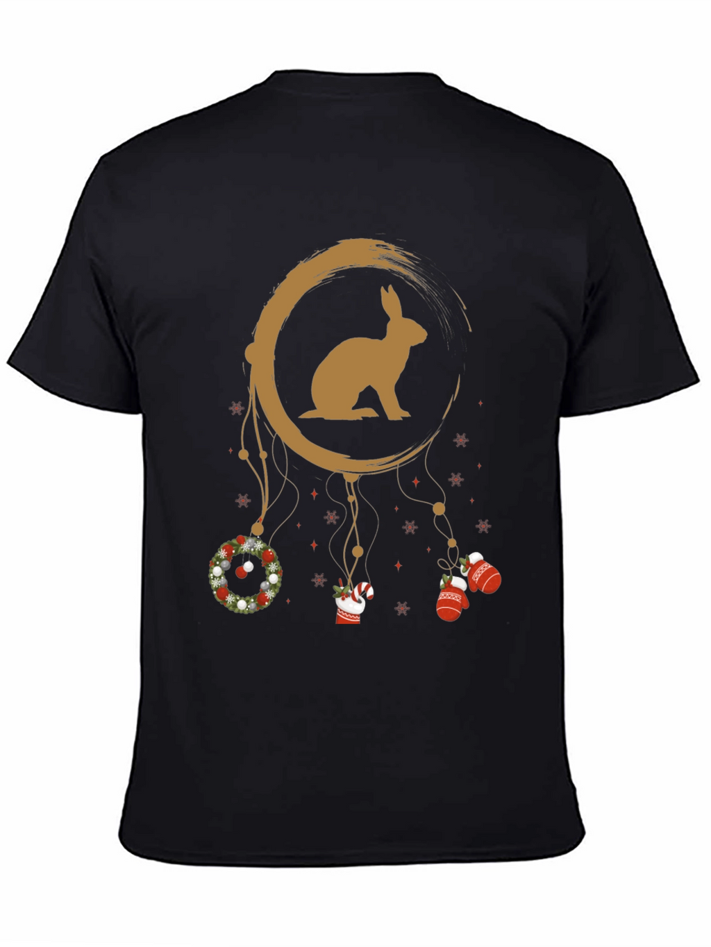Festive Rabbit Dreamcatcher Graphic Tee
