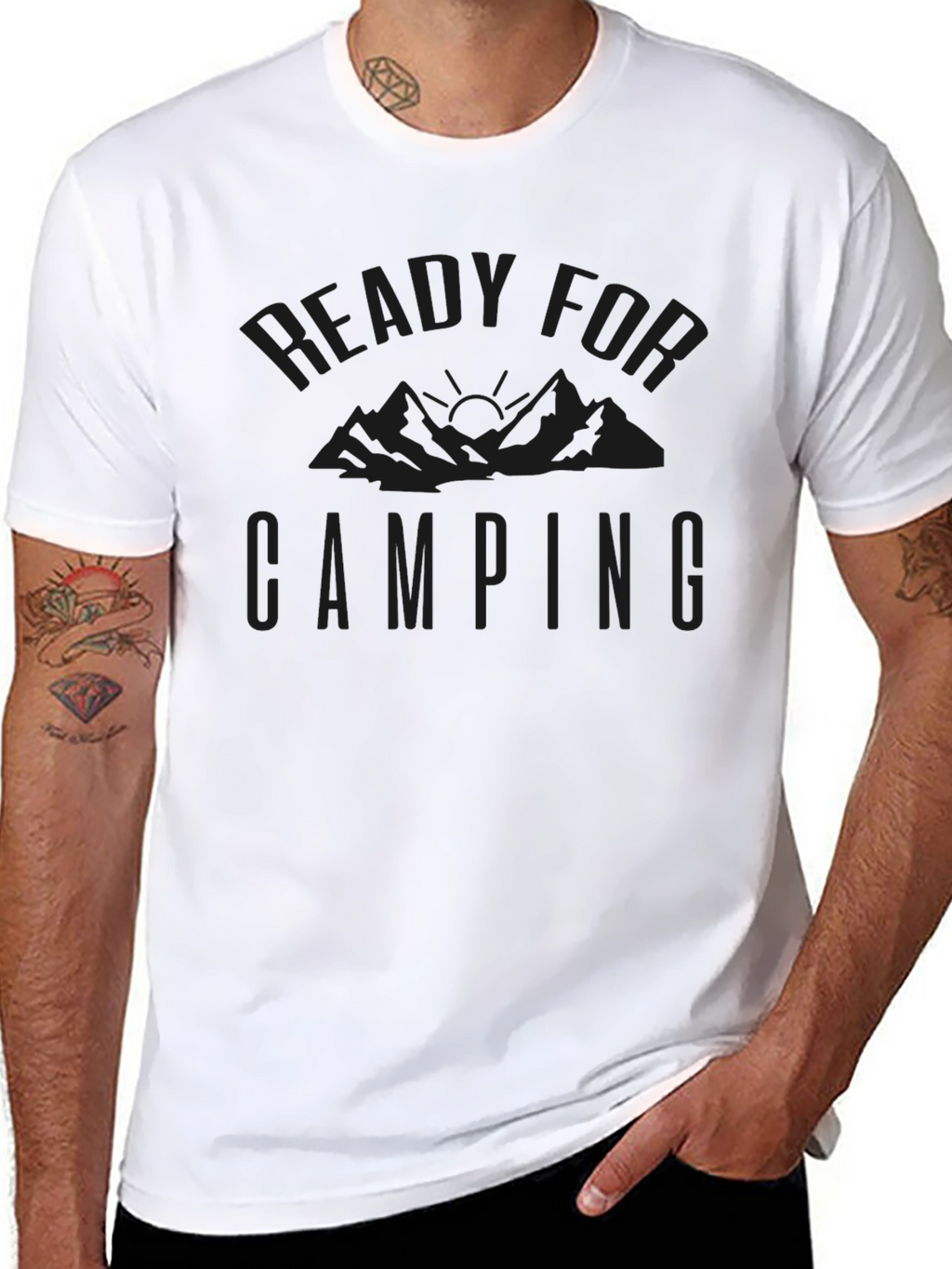 Ready For Camping Black T-Shirt
