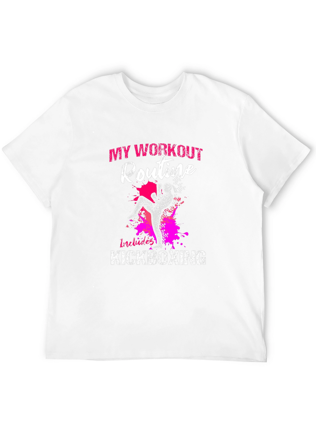 Kickboxing Workout Graphic Tee - Black