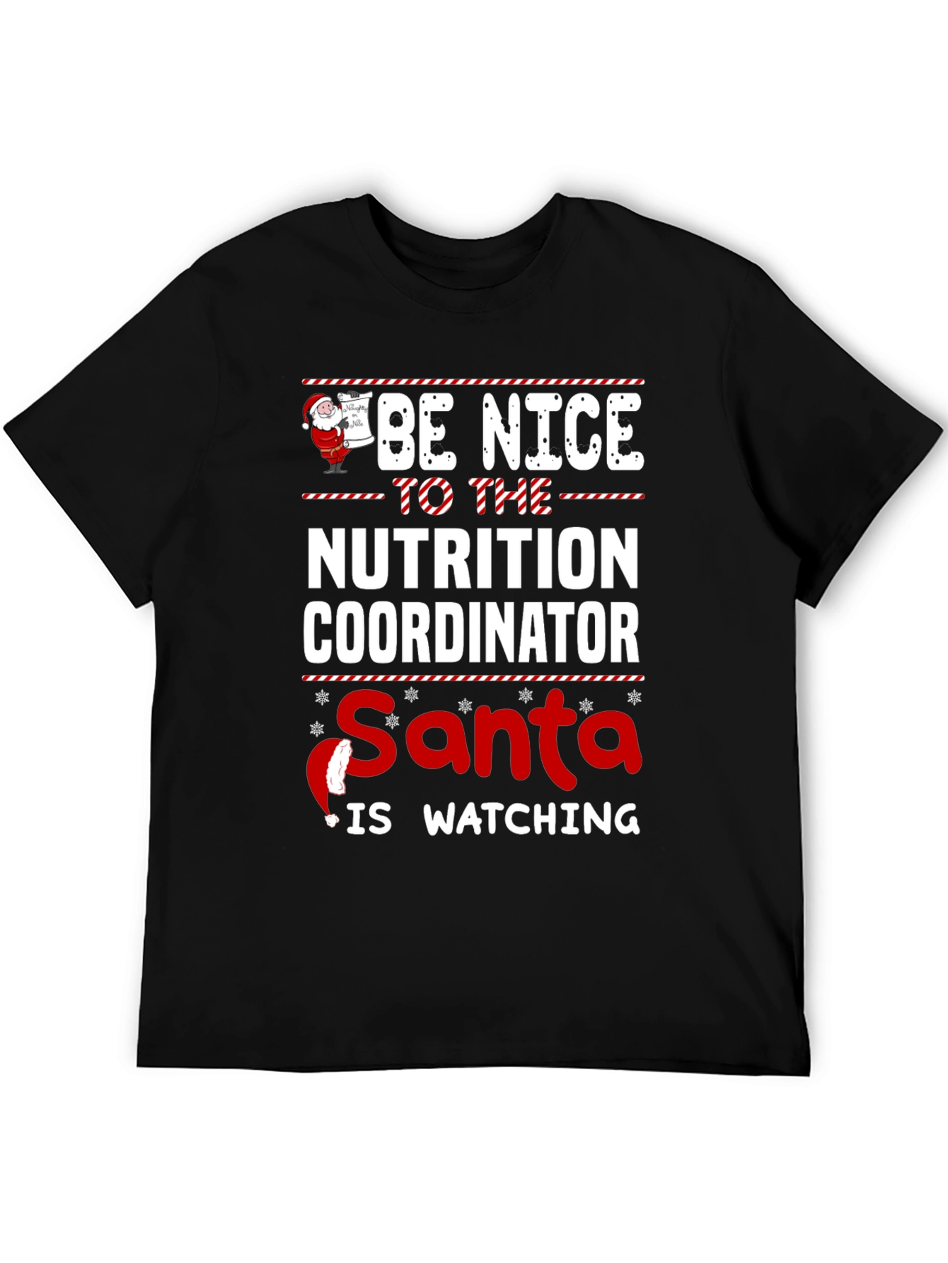 Nutrition Coordinator Santa Watching T-Shirt