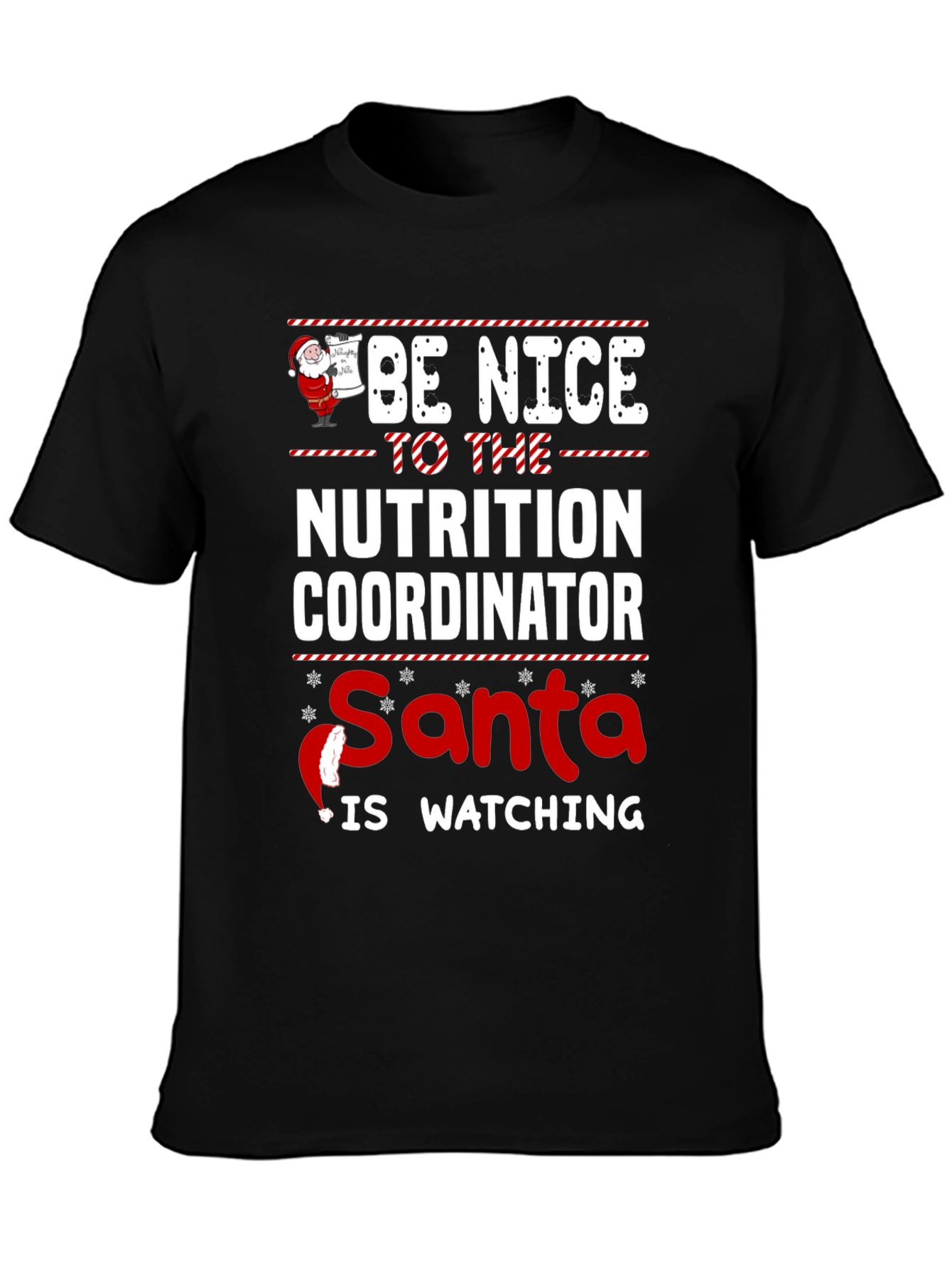 Nutrition Coordinator Santa Watching T-Shirt