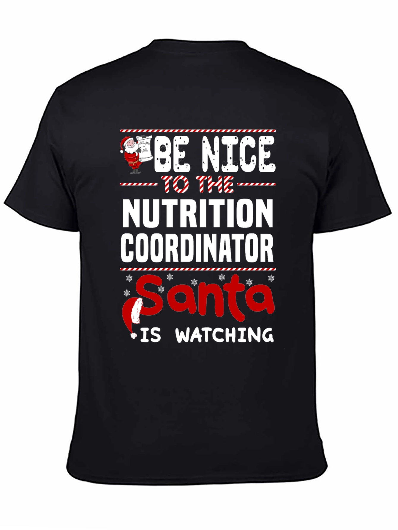 Nutrition Coordinator Santa Watching T-Shirt