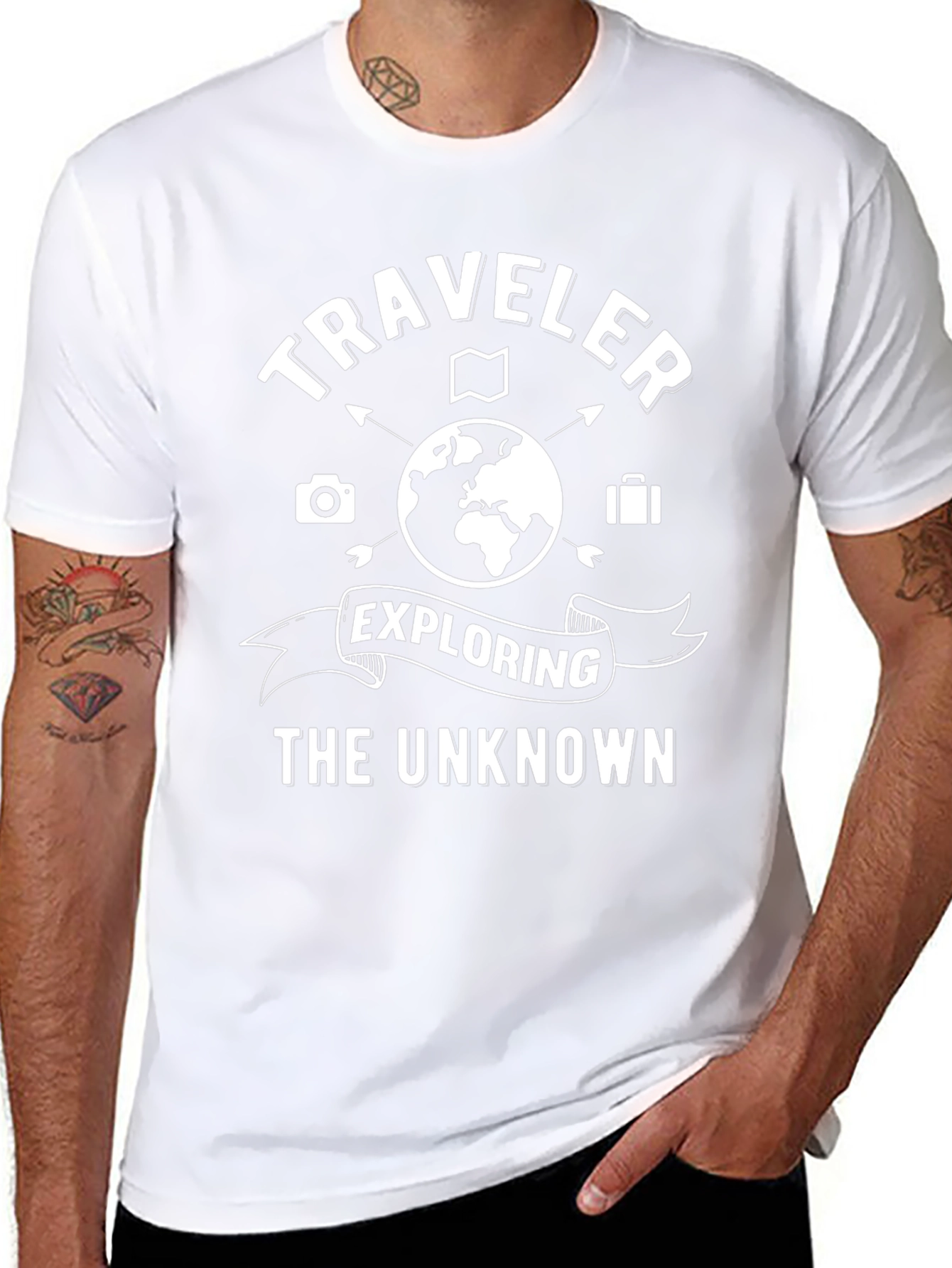 Traveler Exploring the Unknown Graphic T-Shirt