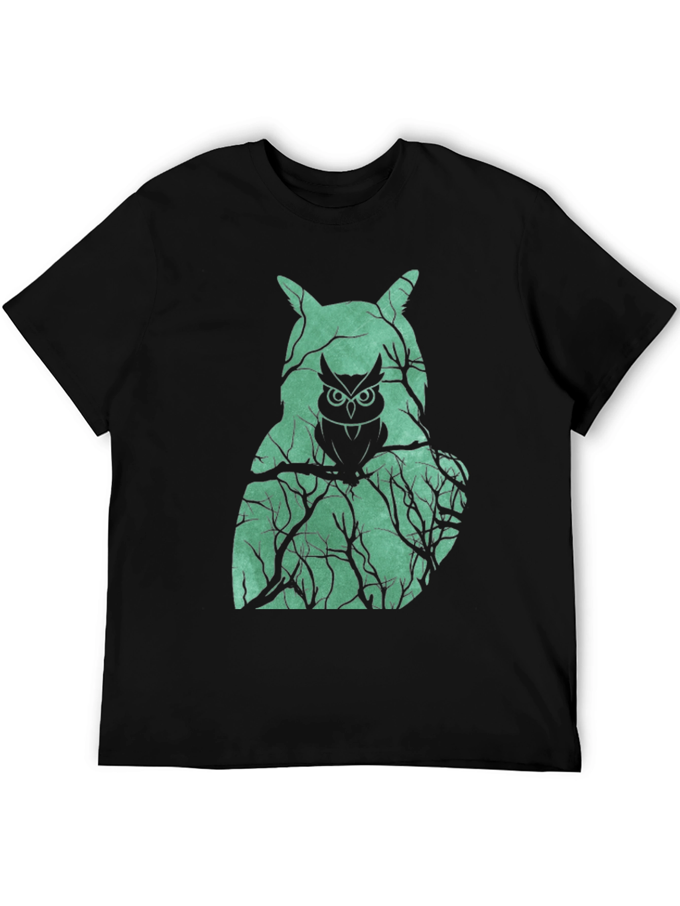 Owl Forest Graphic Tee - Unique Nature Design