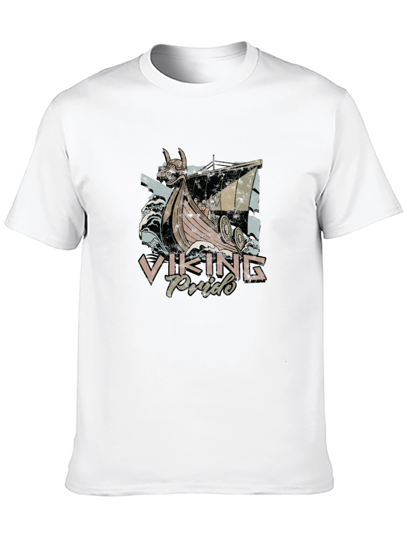 Viking Pride Graphic Tee - Black Cotton T-Shirt